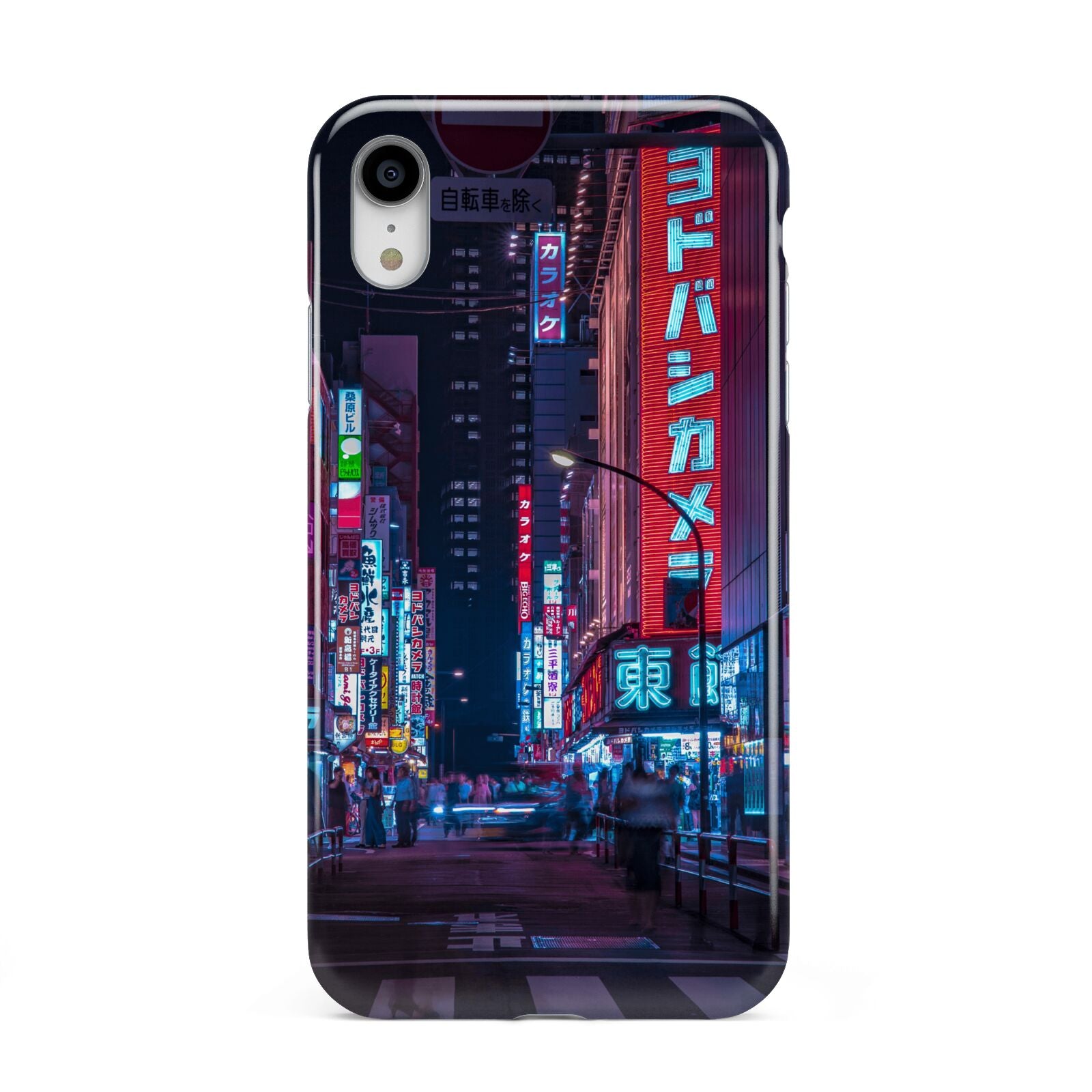 Tokyo Neon City Apple iPhone XR White 3D Tough Case