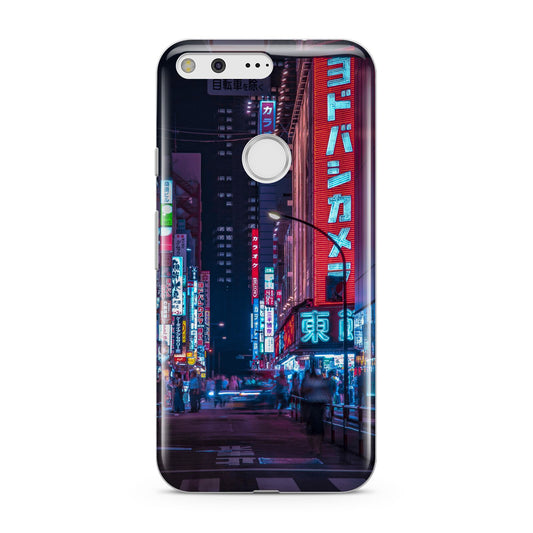 Tokyo Neon City Google Pixel Case