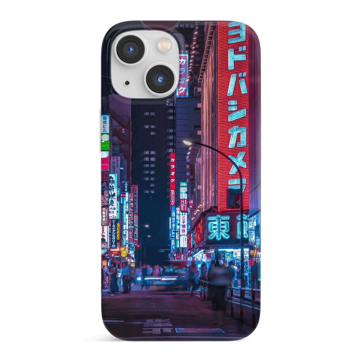 Tokyo Neon City iPhone 13 Mini Full Wrap 3D Snap Case