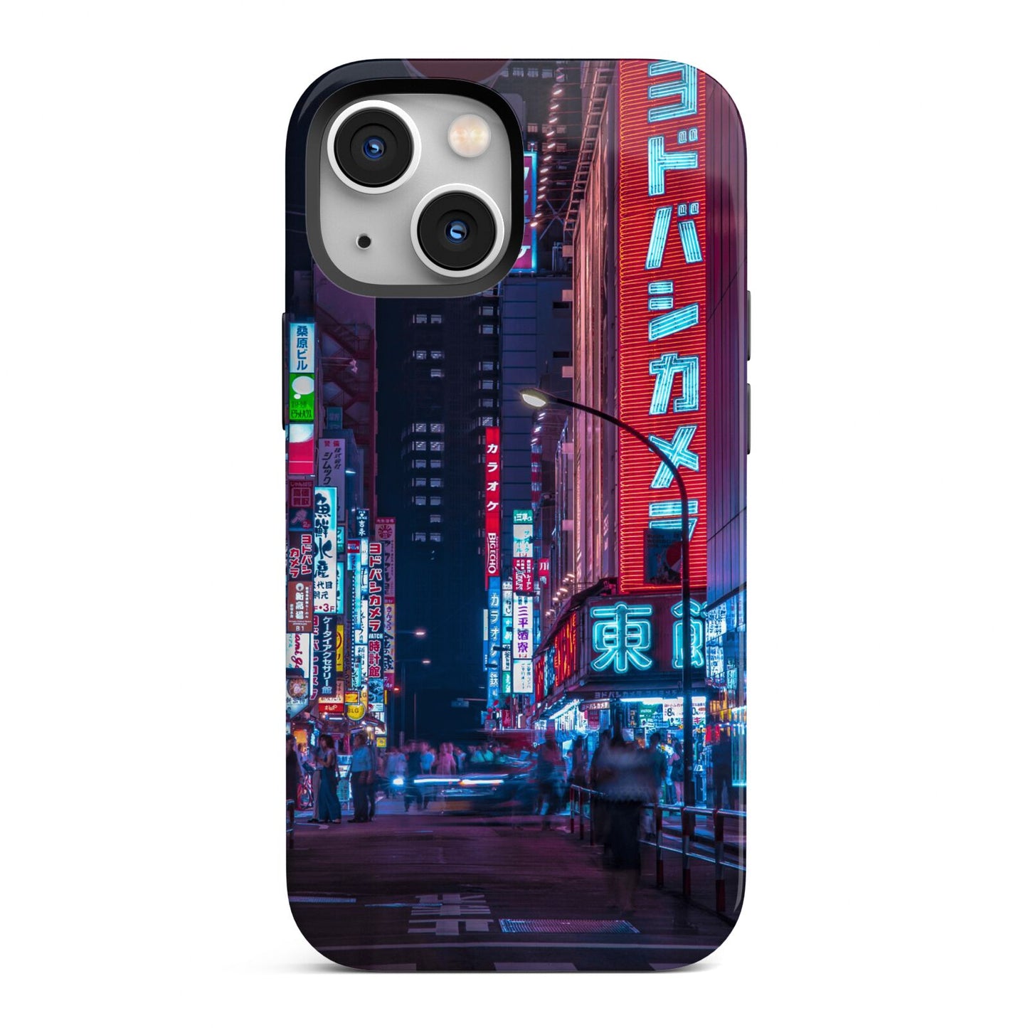 Tokyo Neon City iPhone 13 Mini Full Wrap 3D Tough Case