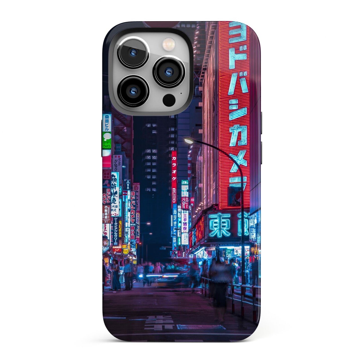 Tokyo Neon City iPhone 13 Pro Full Wrap 3D Tough Case