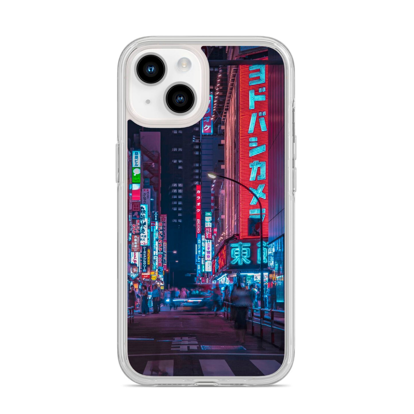 Tokyo Neon City iPhone 14 Clear Tough Case Starlight