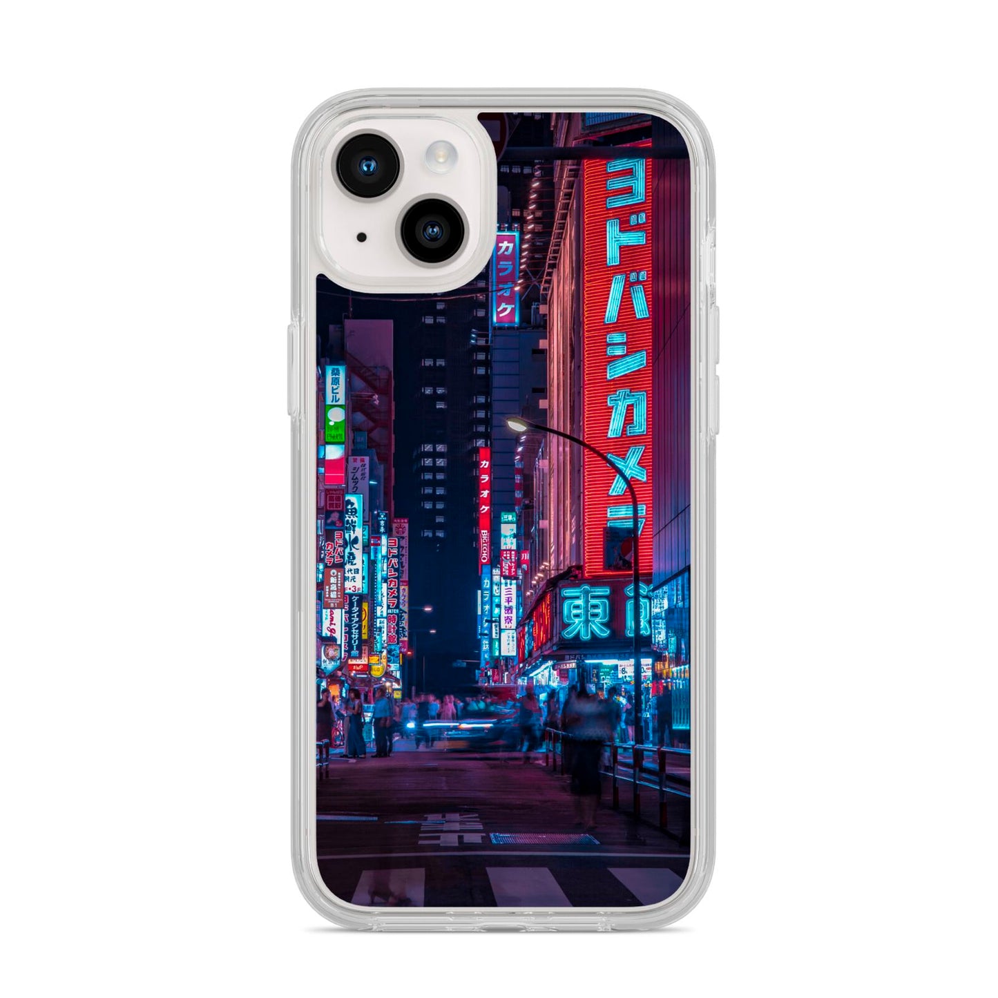 Tokyo Neon City iPhone 14 Plus Clear Tough Case Starlight