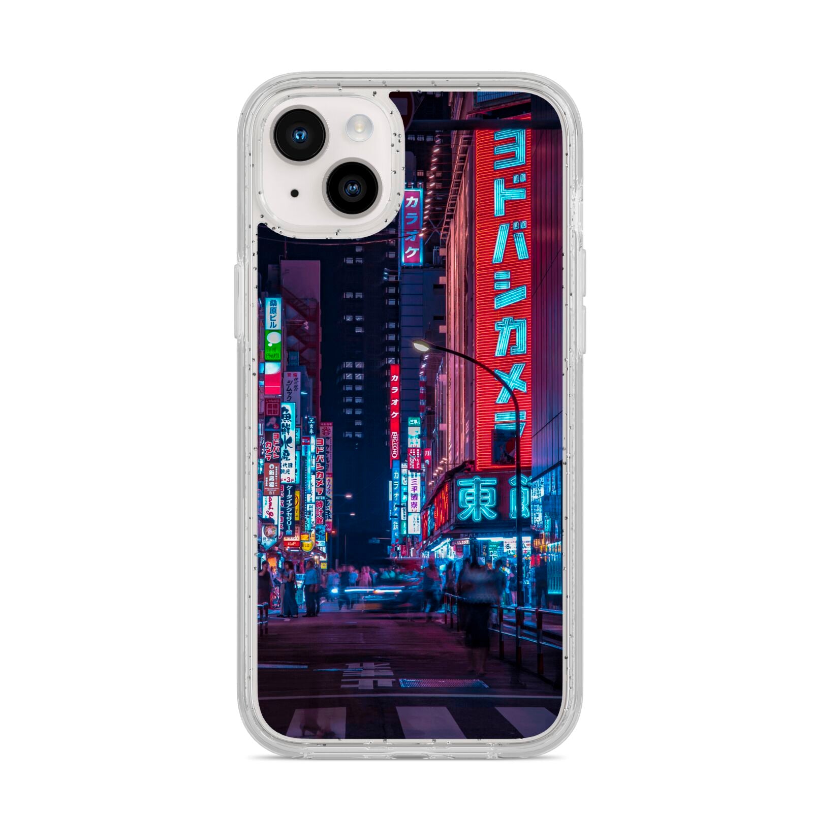 Tokyo Neon City iPhone 14 Plus Glitter Tough Case Starlight