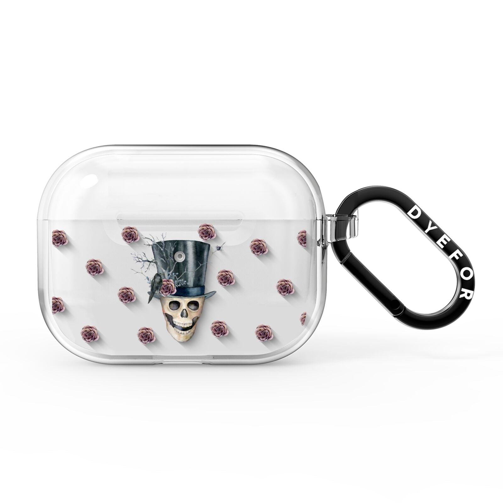 Top Hat Skull AirPods Pro Clear Case