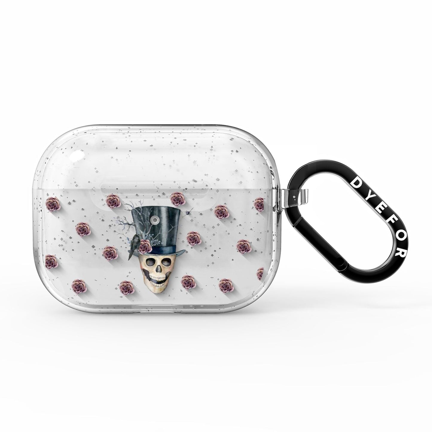 Top Hat Skull AirPods Pro Glitter Case