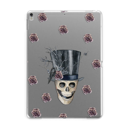 Top Hat Skull Apple iPad Silver Case