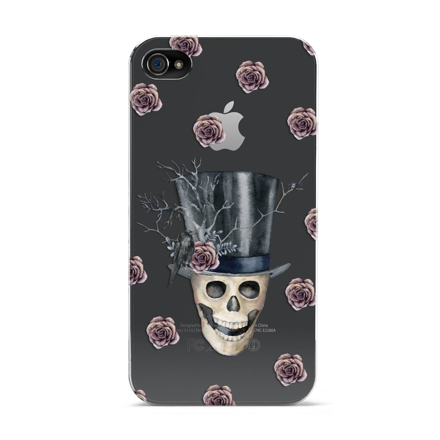 Top Hat Skull Apple iPhone 4s Case