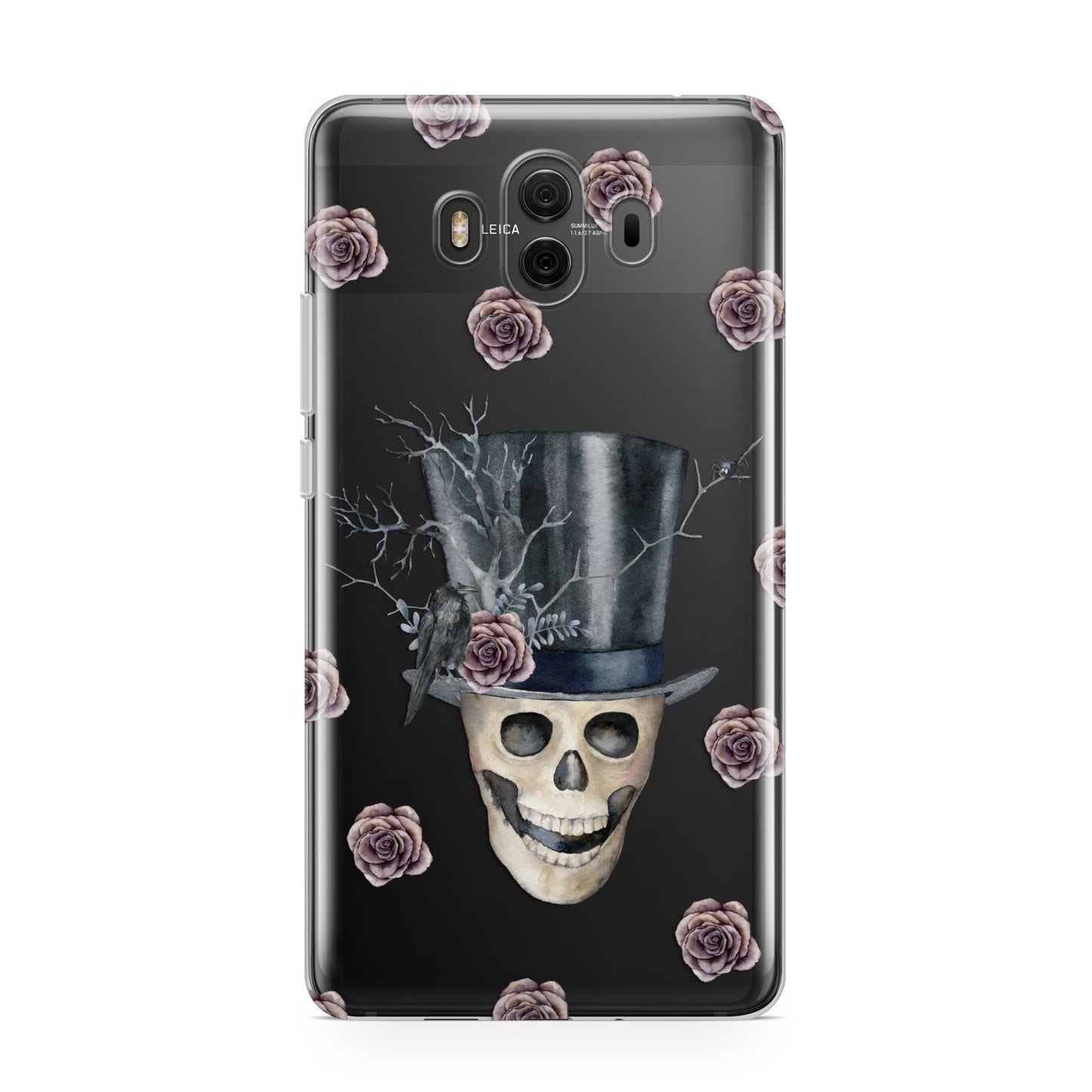 Top Hat Skull Huawei Mate 10 Protective Phone Case