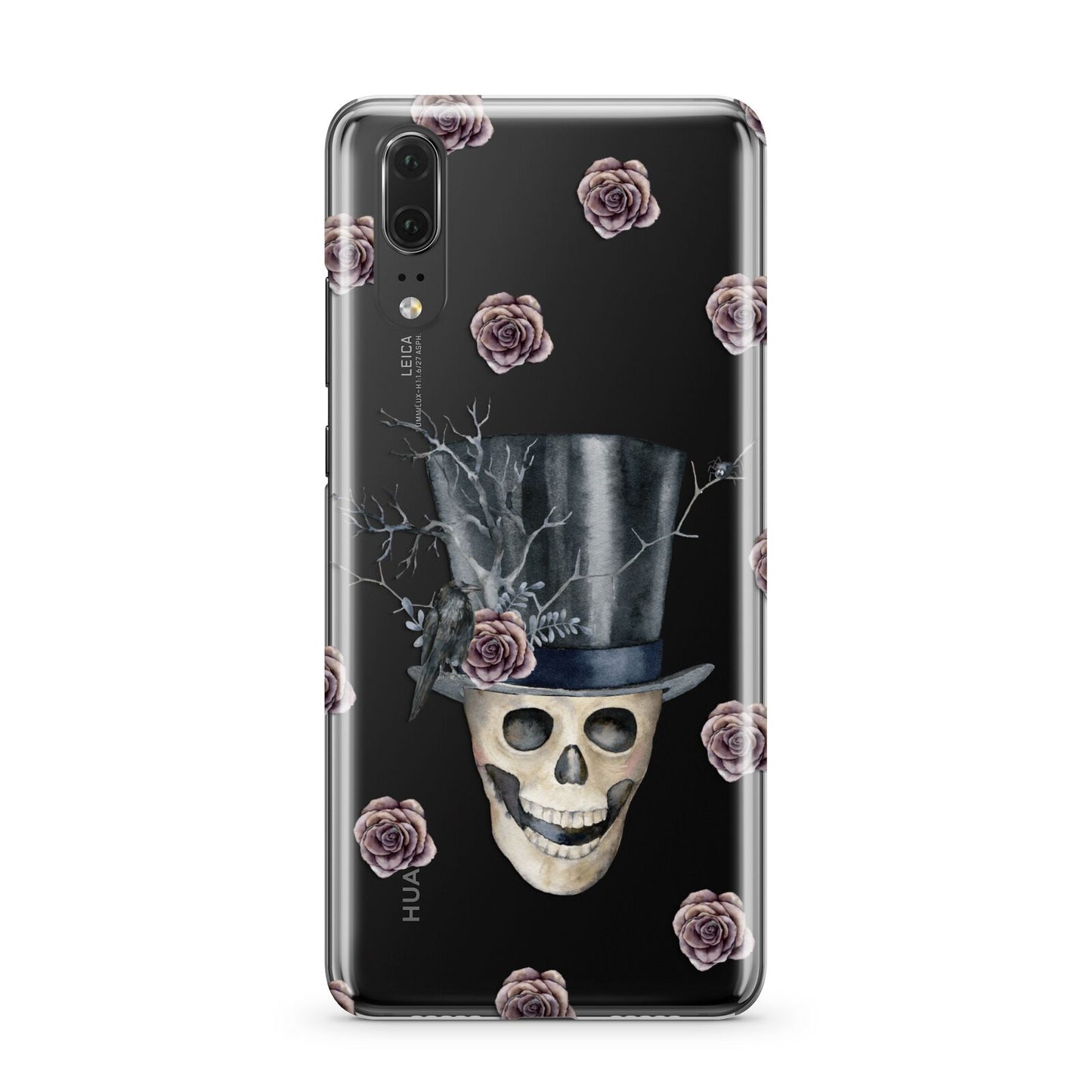 Top Hat Skull Huawei P20 Phone Case