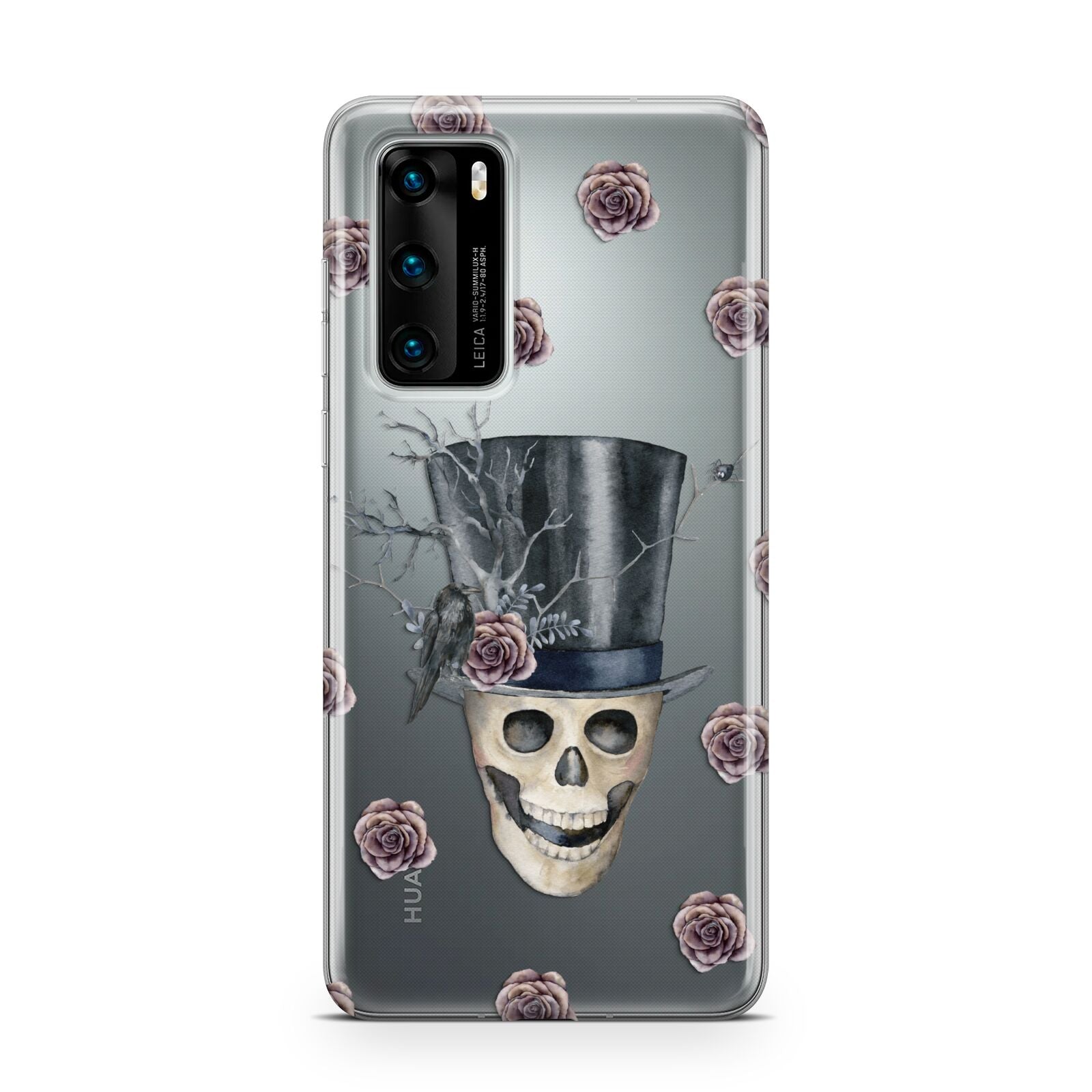 Top Hat Skull Huawei P40 Phone Case