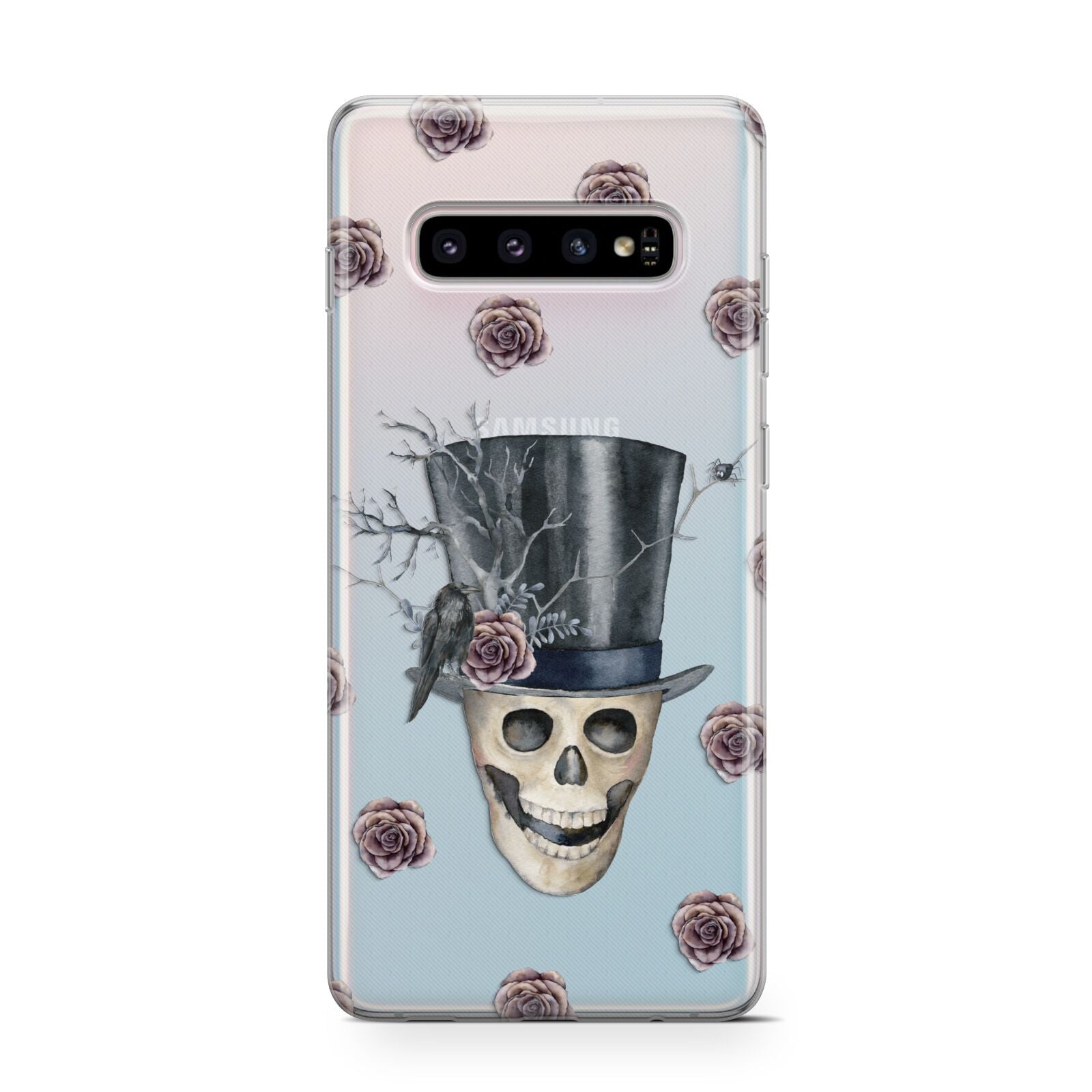 Top Hat Skull Protective Samsung Galaxy Case