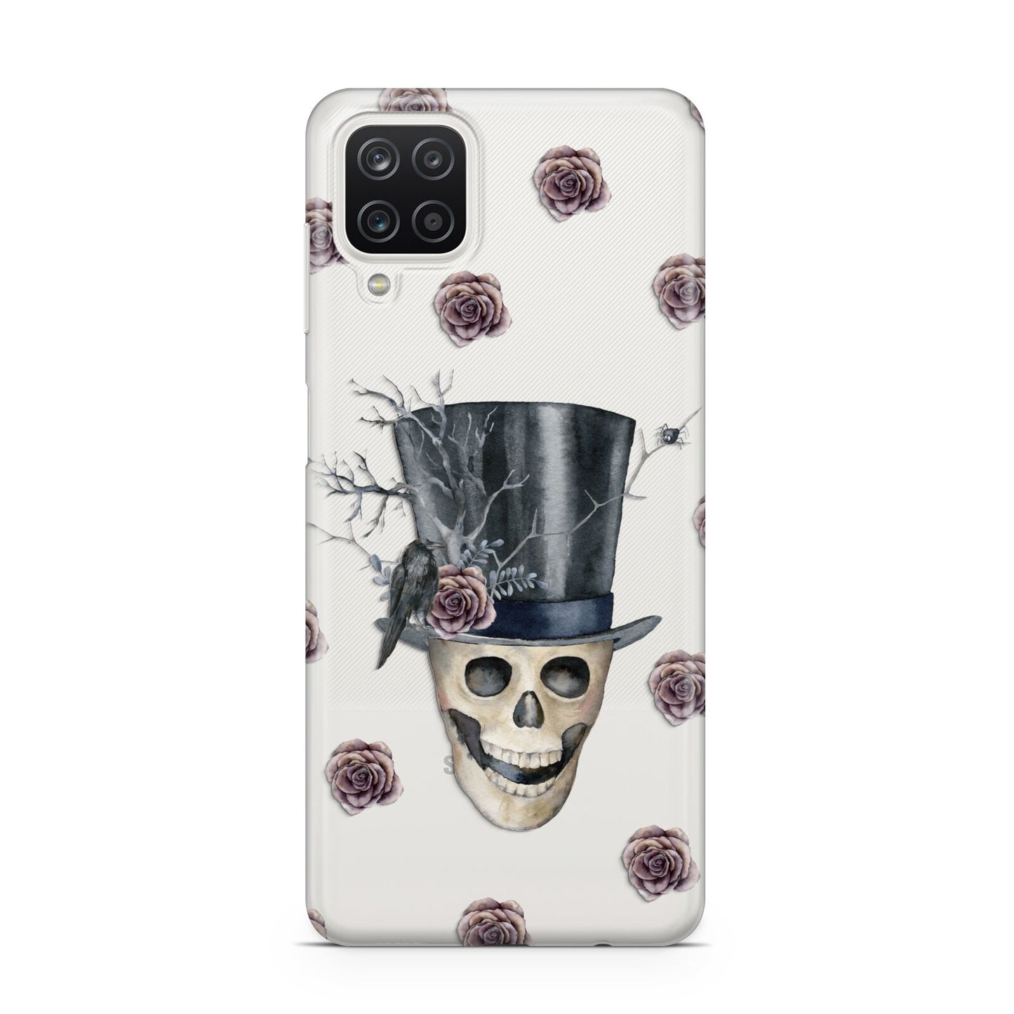 Top Hat Skull Samsung A12 Case