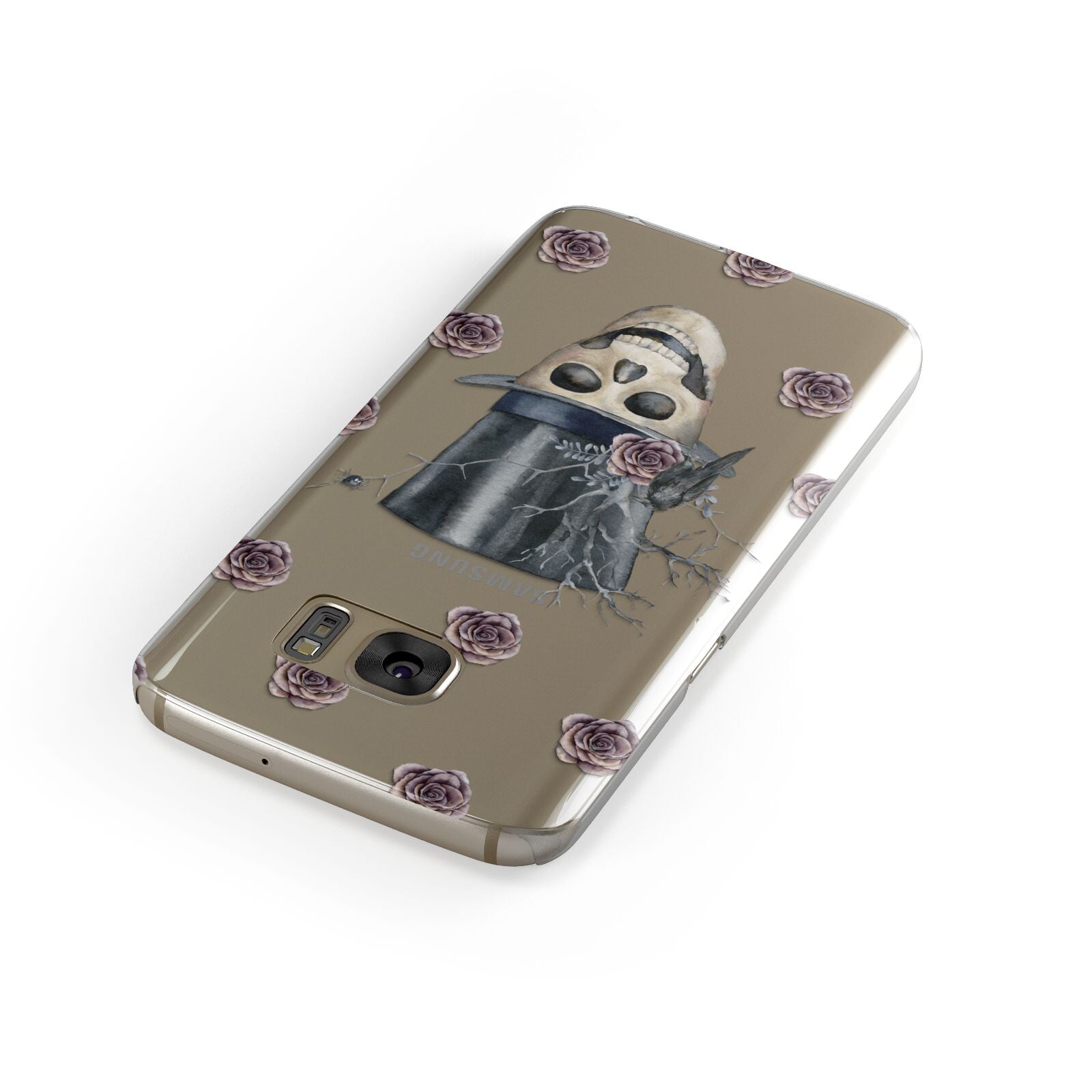 Top Hat Skull Samsung Galaxy Case Front Close Up