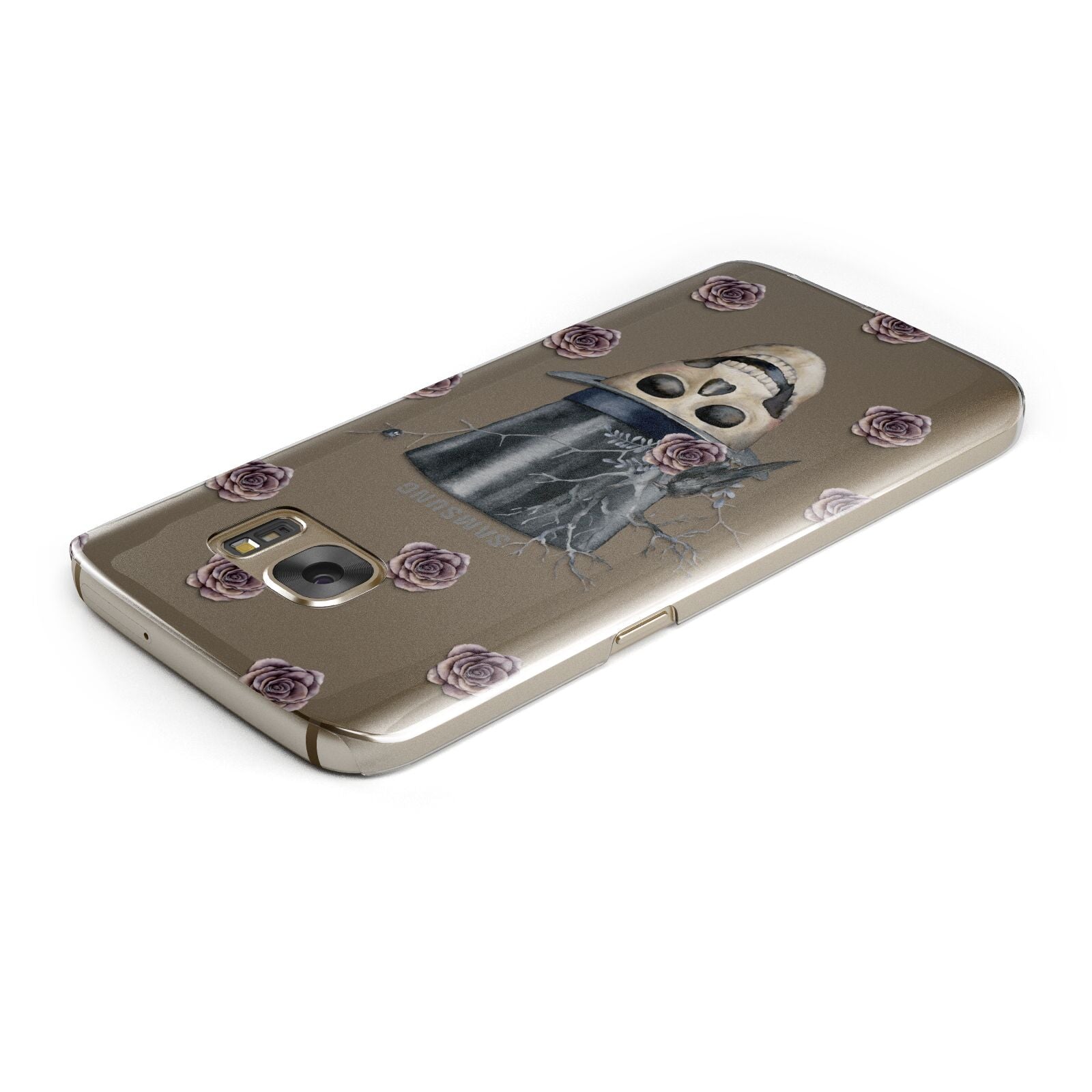 Top Hat Skull Samsung Galaxy Case Top Cutout