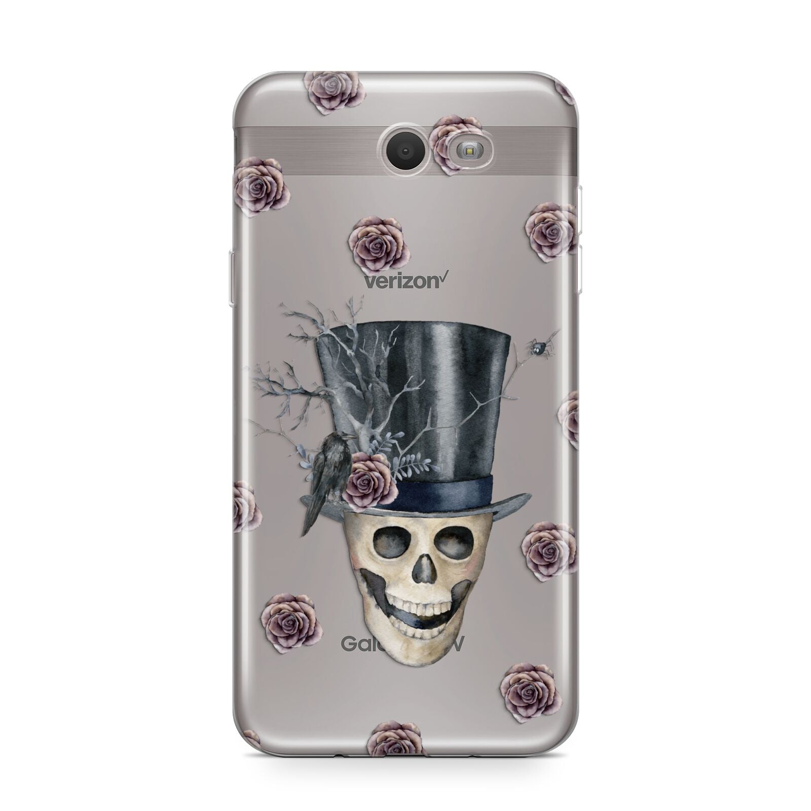 Top Hat Skull Samsung Galaxy J7 2017 Case