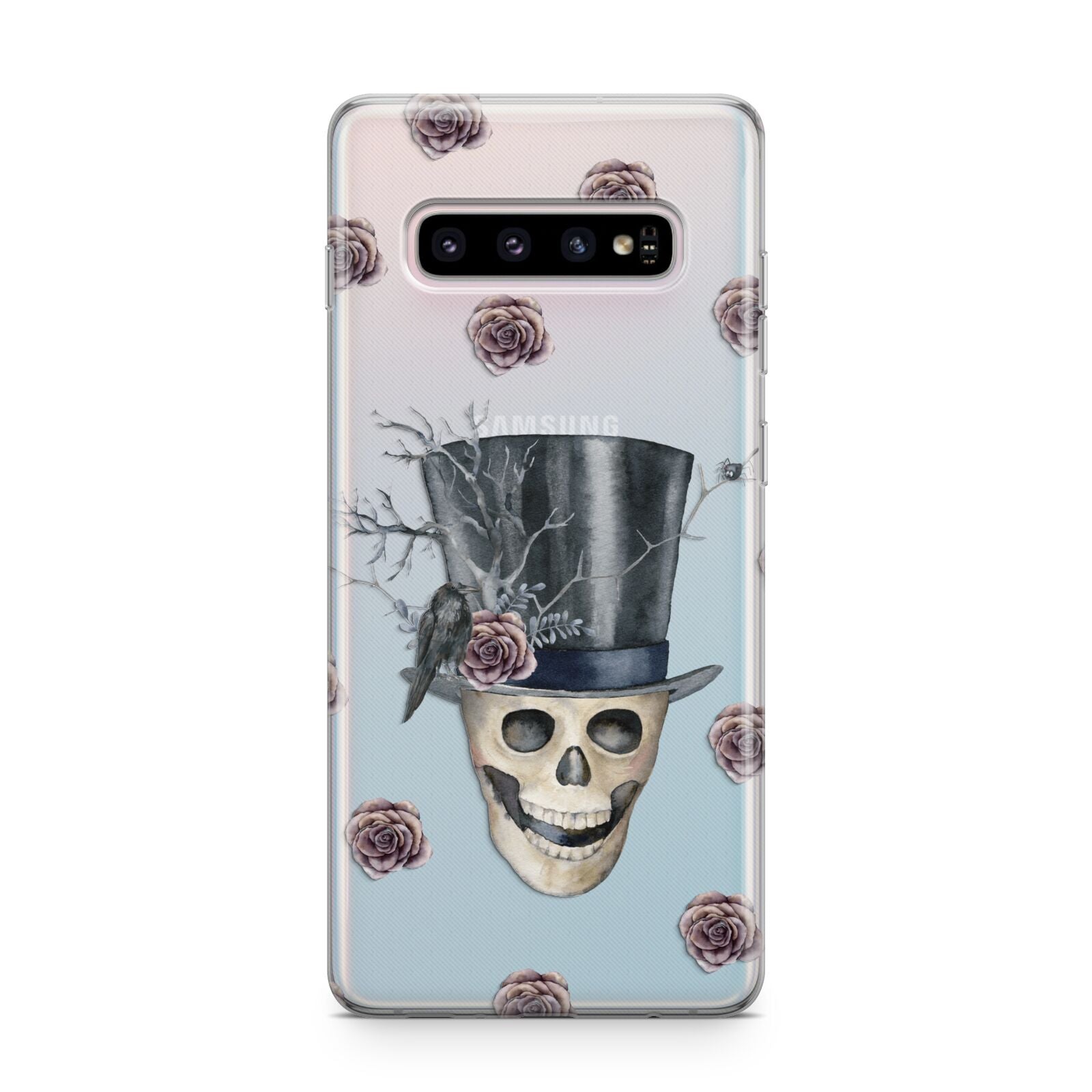 Top Hat Skull Samsung Galaxy S10 Plus Case