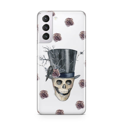 Top Hat Skull Samsung S21 Case