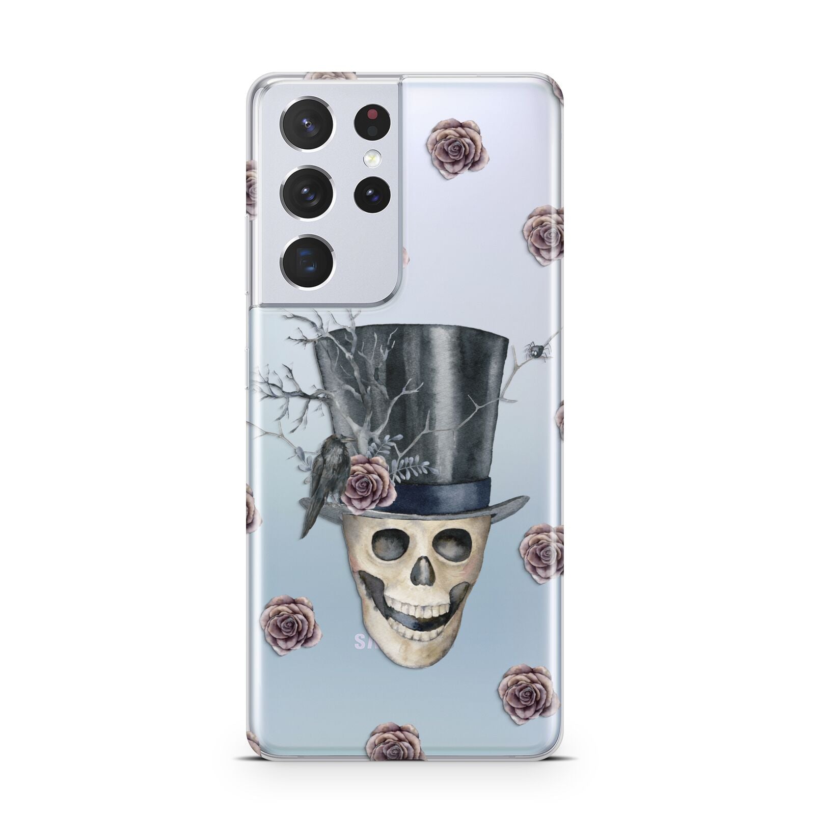 Top Hat Skull Samsung S21 Ultra Case