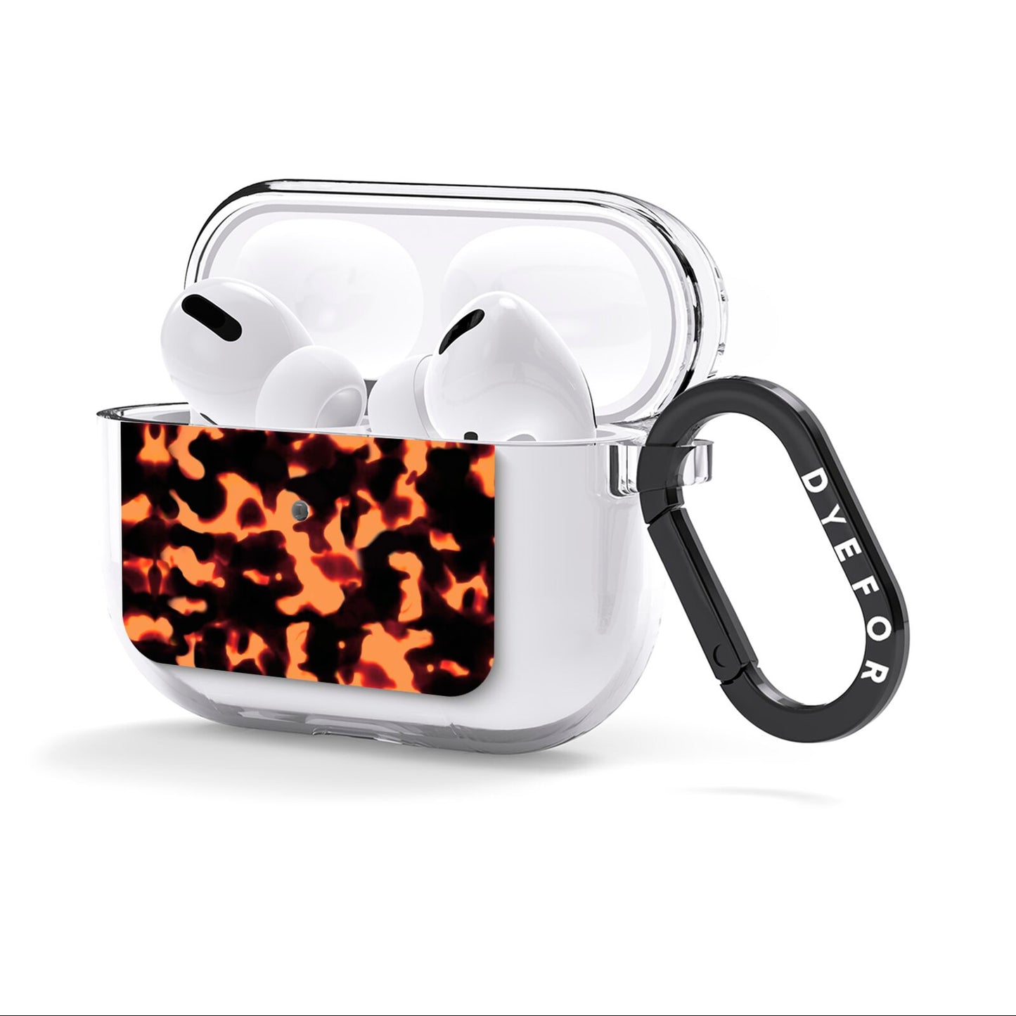 Tortoise Shell Pattern AirPods Clear Case 3rd Gen Side Image