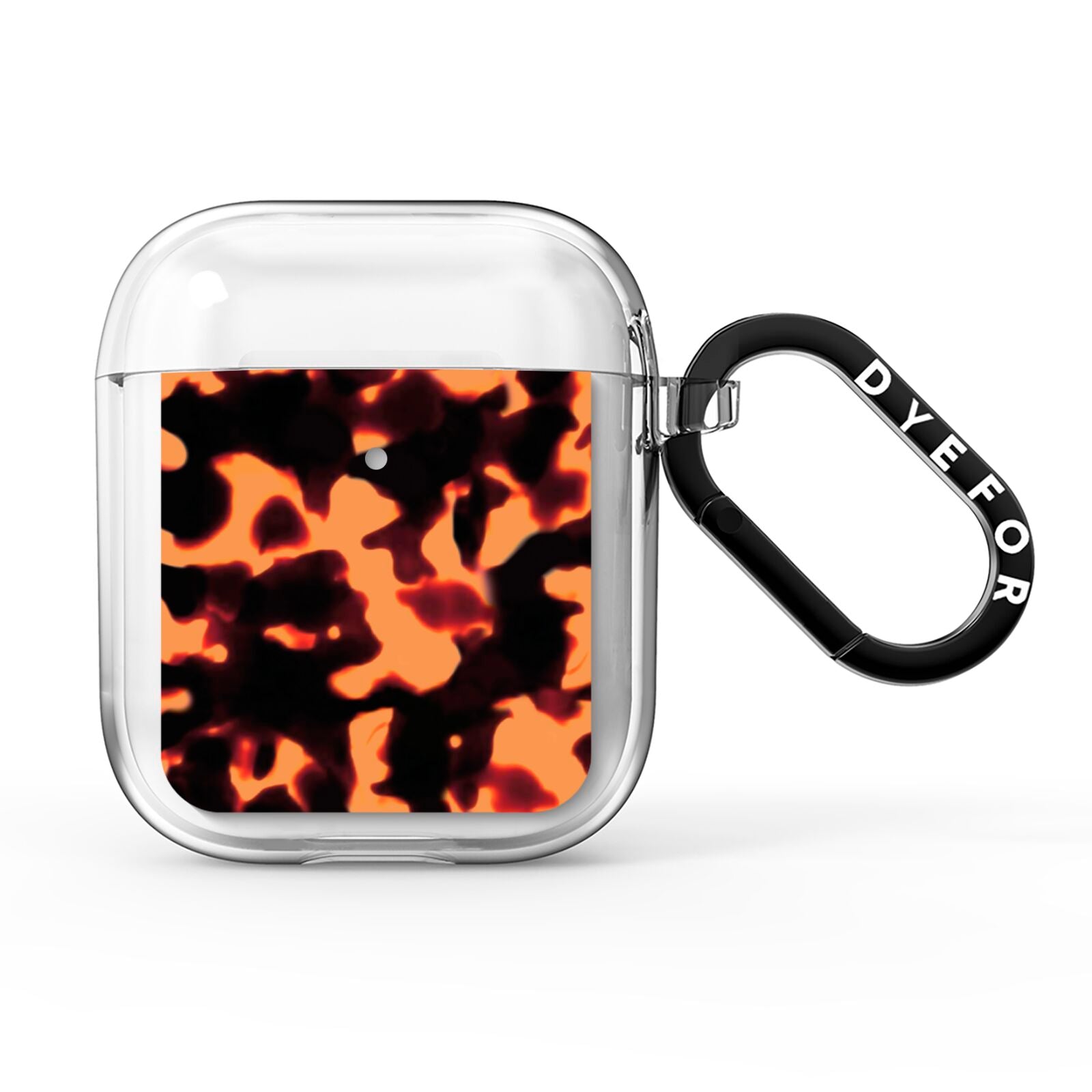 Tortoise Shell Pattern AirPods Clear Case