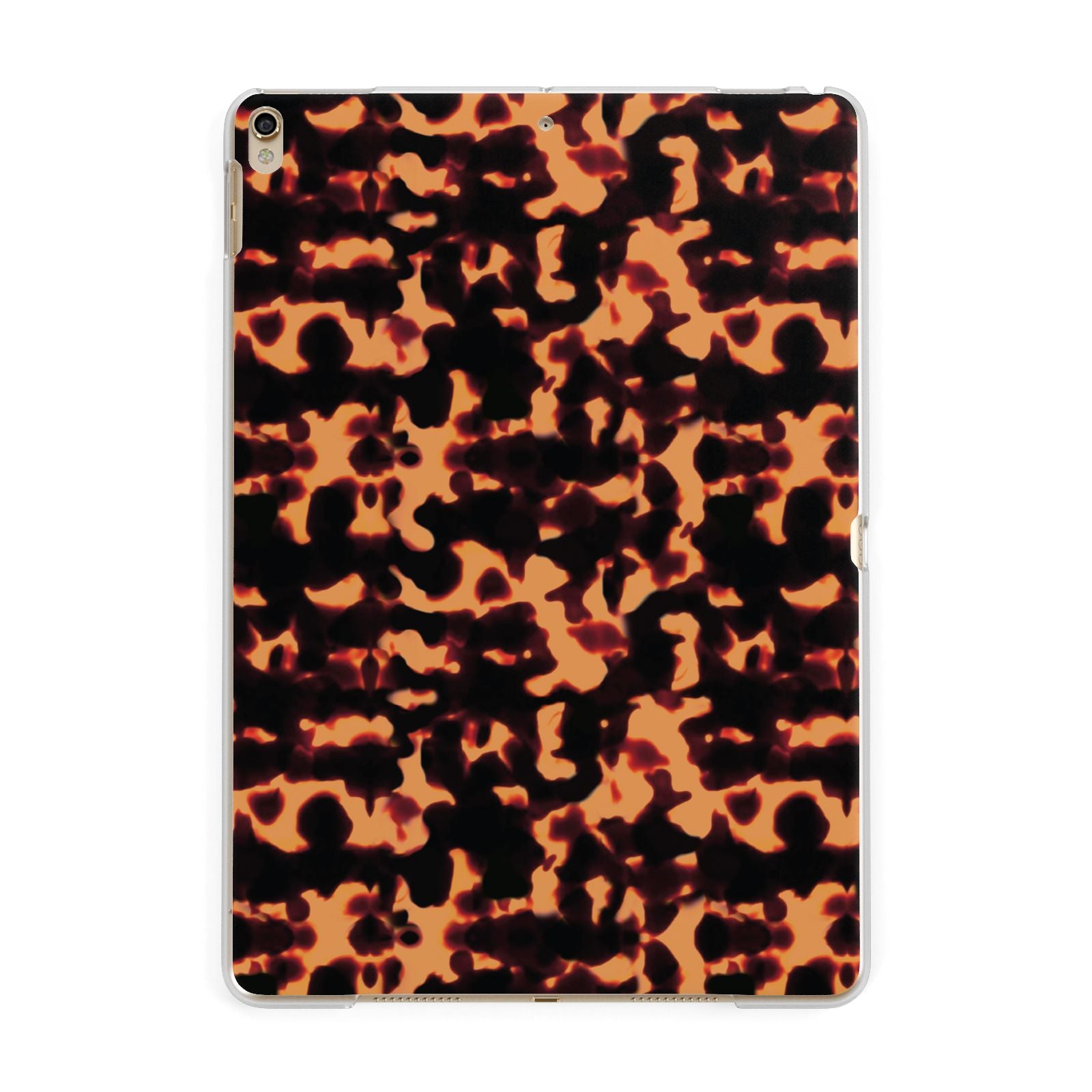 Tortoise Shell Pattern Apple iPad Gold Case