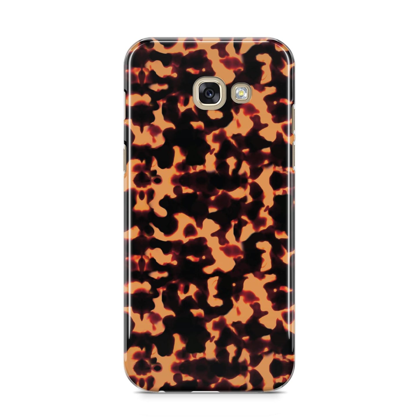 Tortoise Shell Pattern Samsung Galaxy A5 2017 Case on gold phone