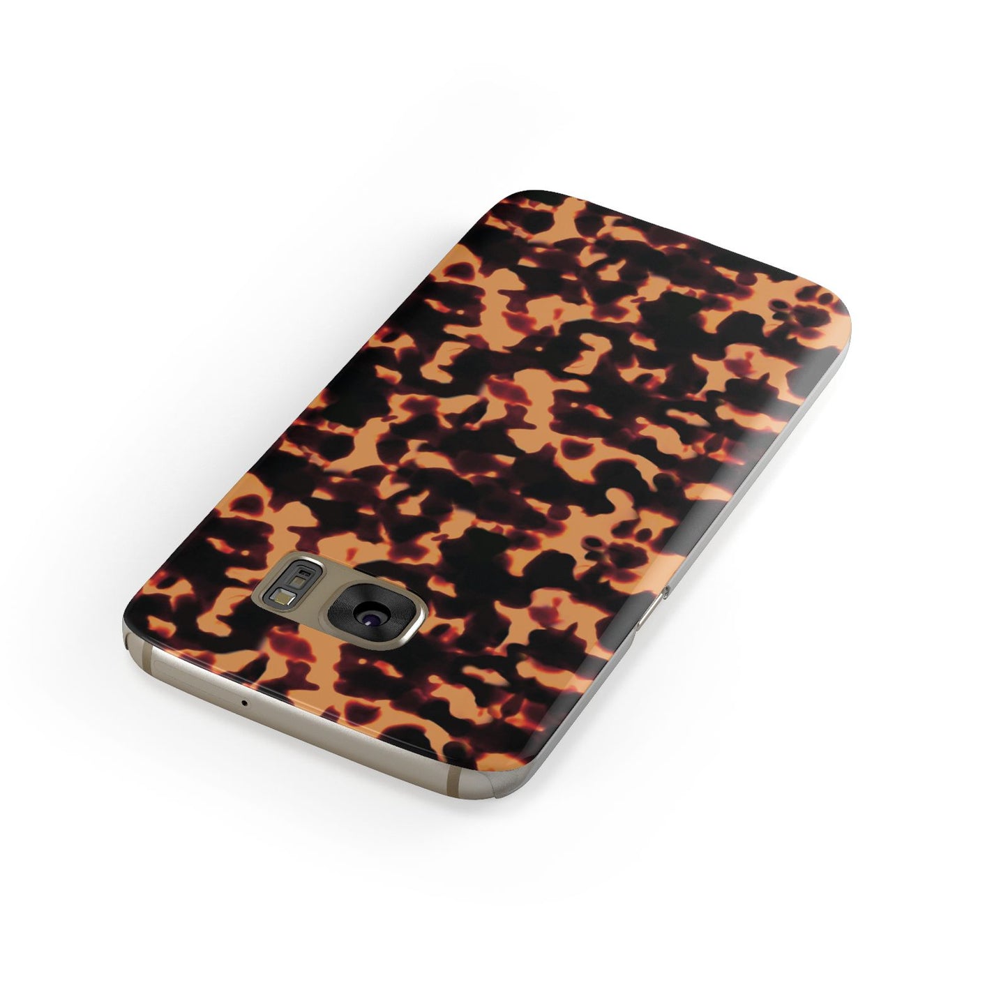 Tortoise Shell Pattern Samsung Galaxy Case Front Close Up