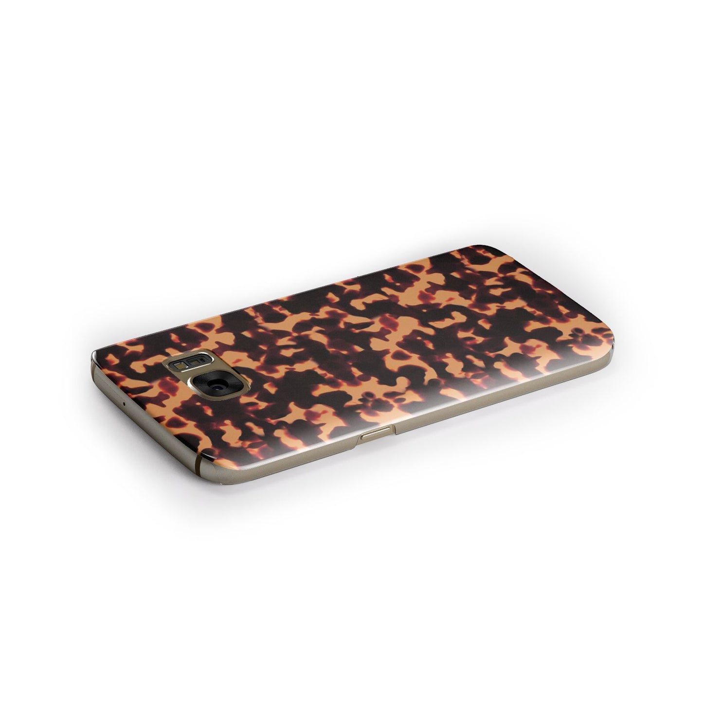 Tortoise Shell Pattern Samsung Galaxy Case Side Close Up