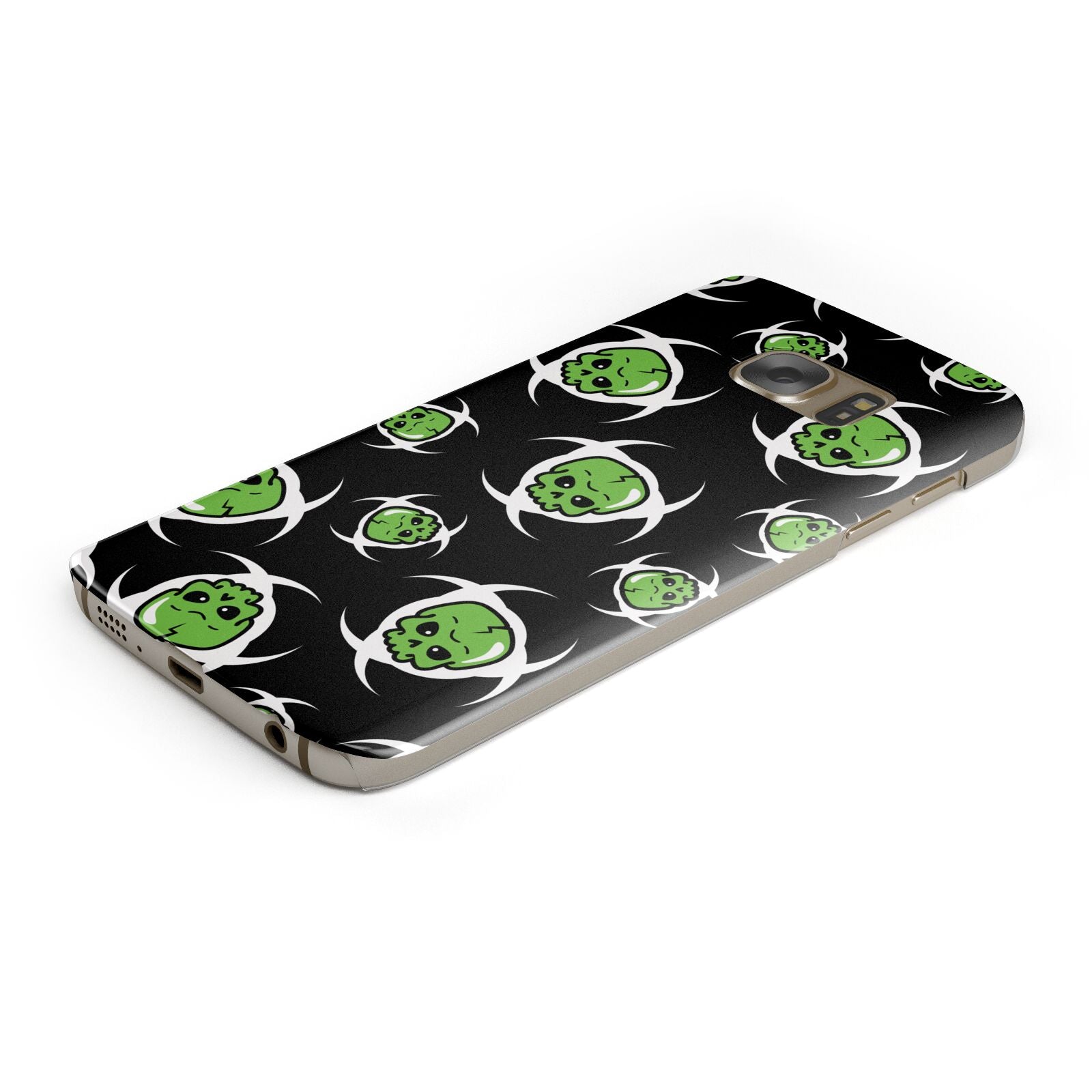 Toxic Skulls Protective Samsung Galaxy Case Angled Image