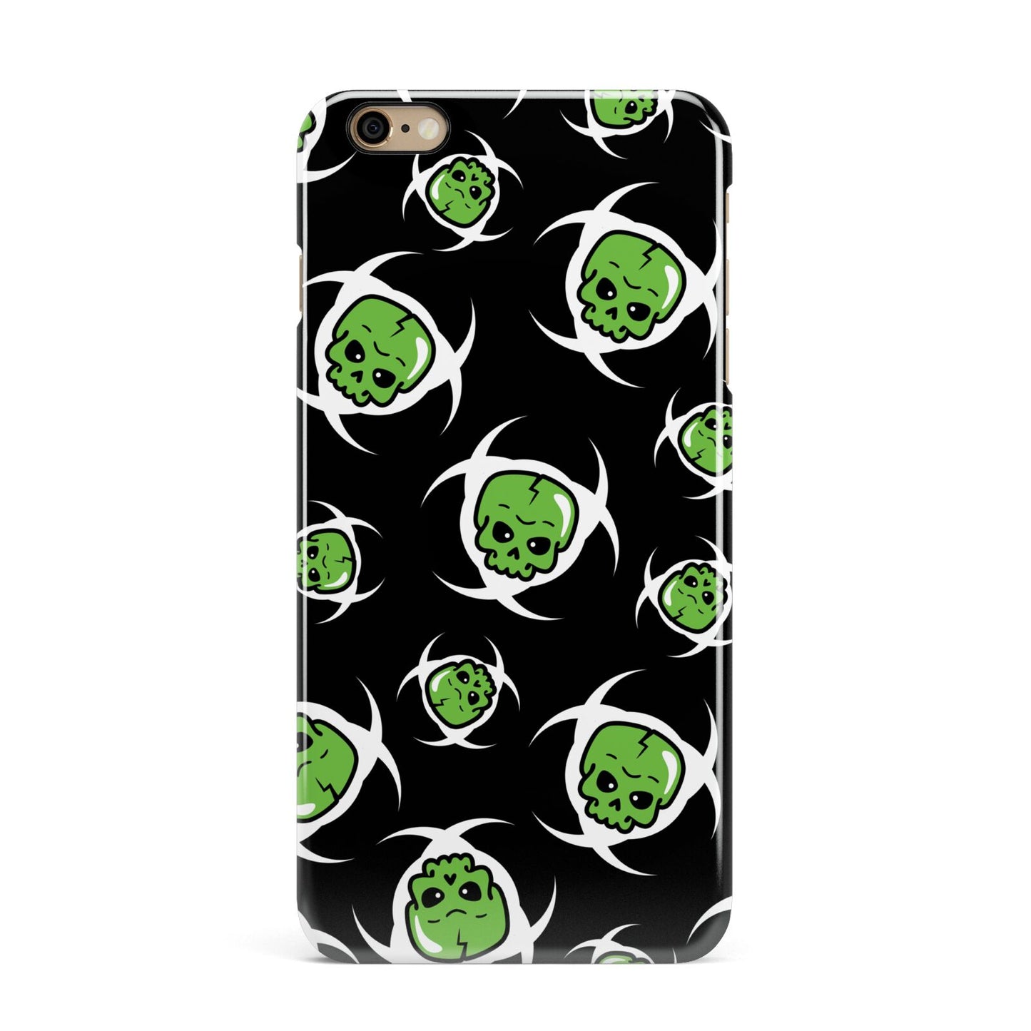 Toxic Skulls iPhone 6 Plus 3D Snap Case on Gold Phone