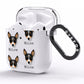 Toy Fox Terrier Icon with Name AirPods Clear Case Side Image