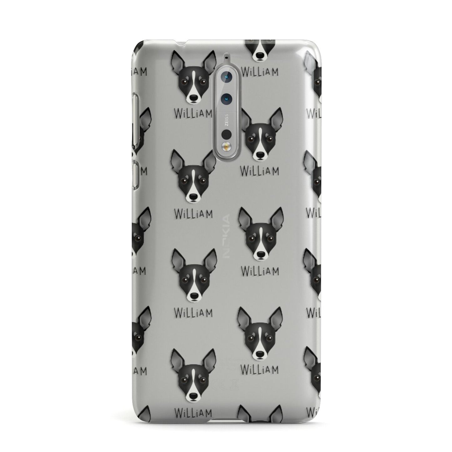 Toy Fox Terrier Icon with Name Nokia Case