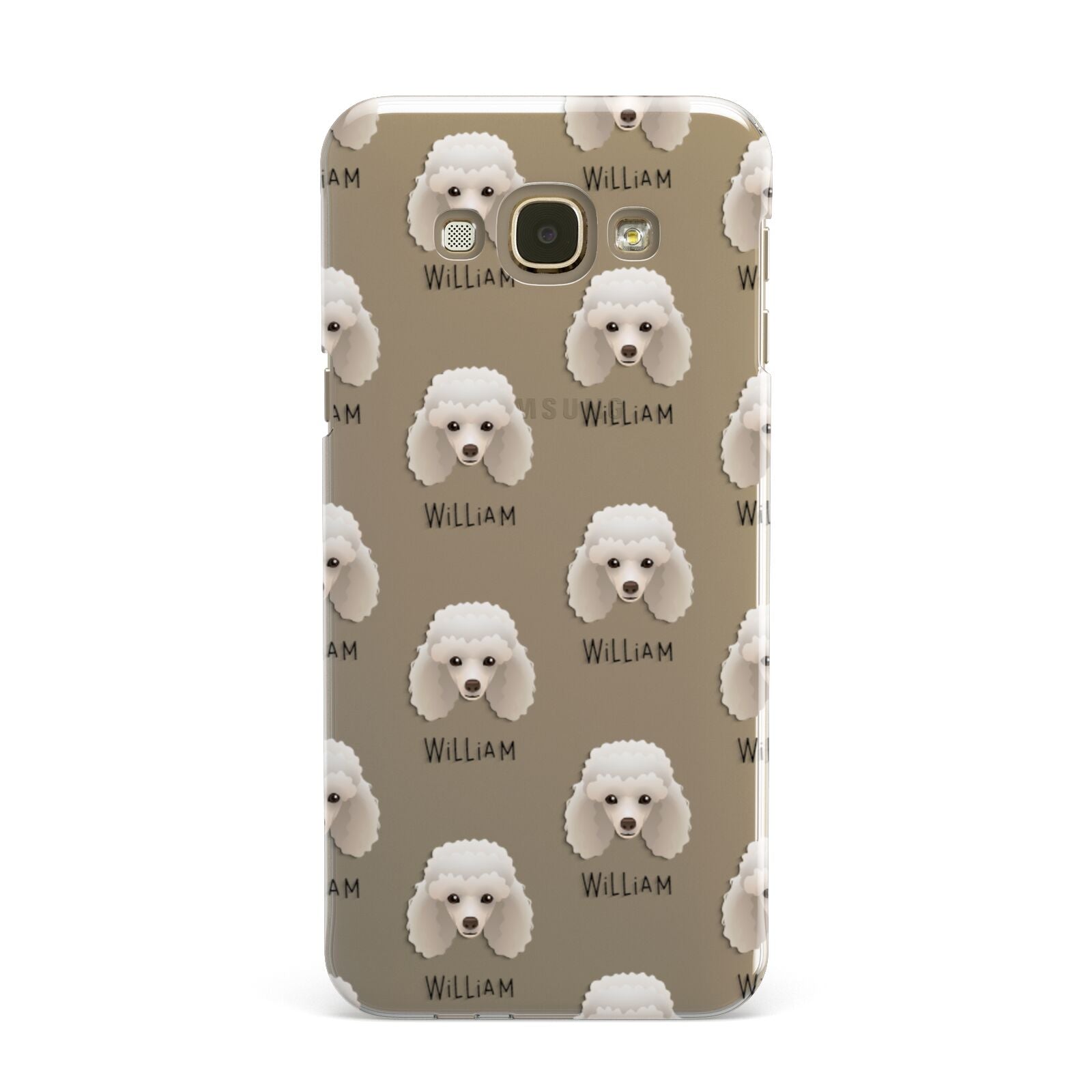 Toy Poodle Icon with Name Samsung Galaxy A8 Case