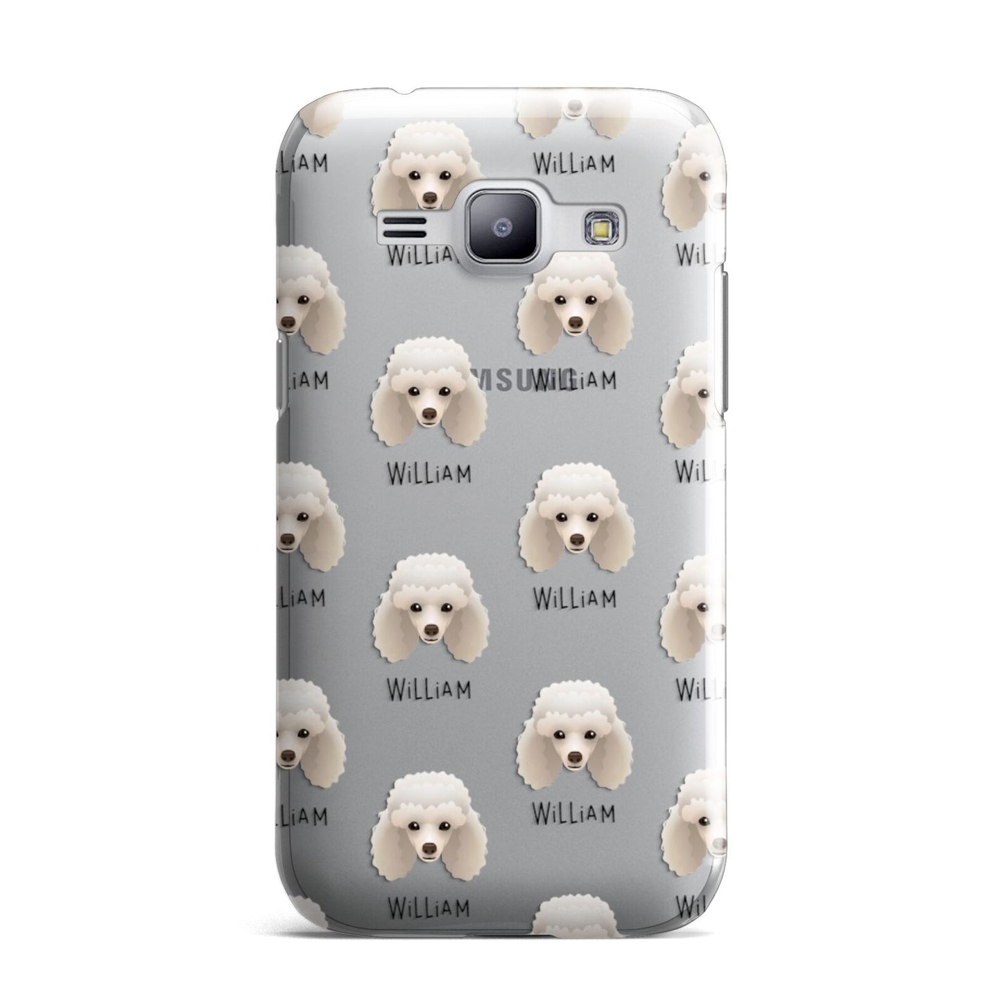 Toy Poodle Icon with Name Samsung Galaxy J1 2015 Case