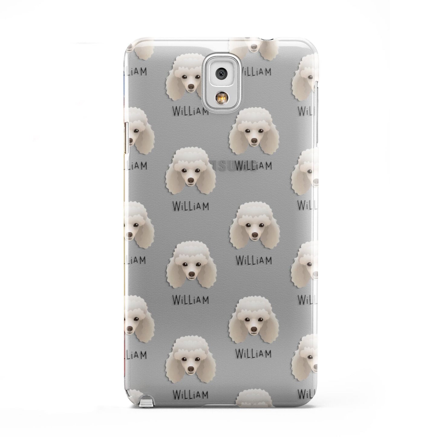 Toy Poodle Icon with Name Samsung Galaxy Note 3 Case