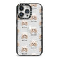 Toy Poodle Icon with Name iPhone 14 Pro Max Black Impact Case on Silver phone