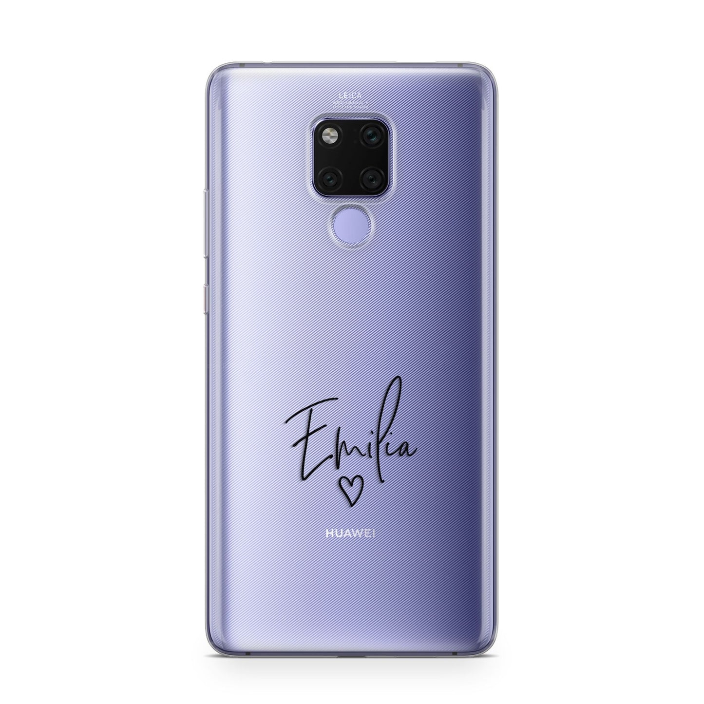 Transparent Black Handwritten Name Huawei Mate 20X Phone Case