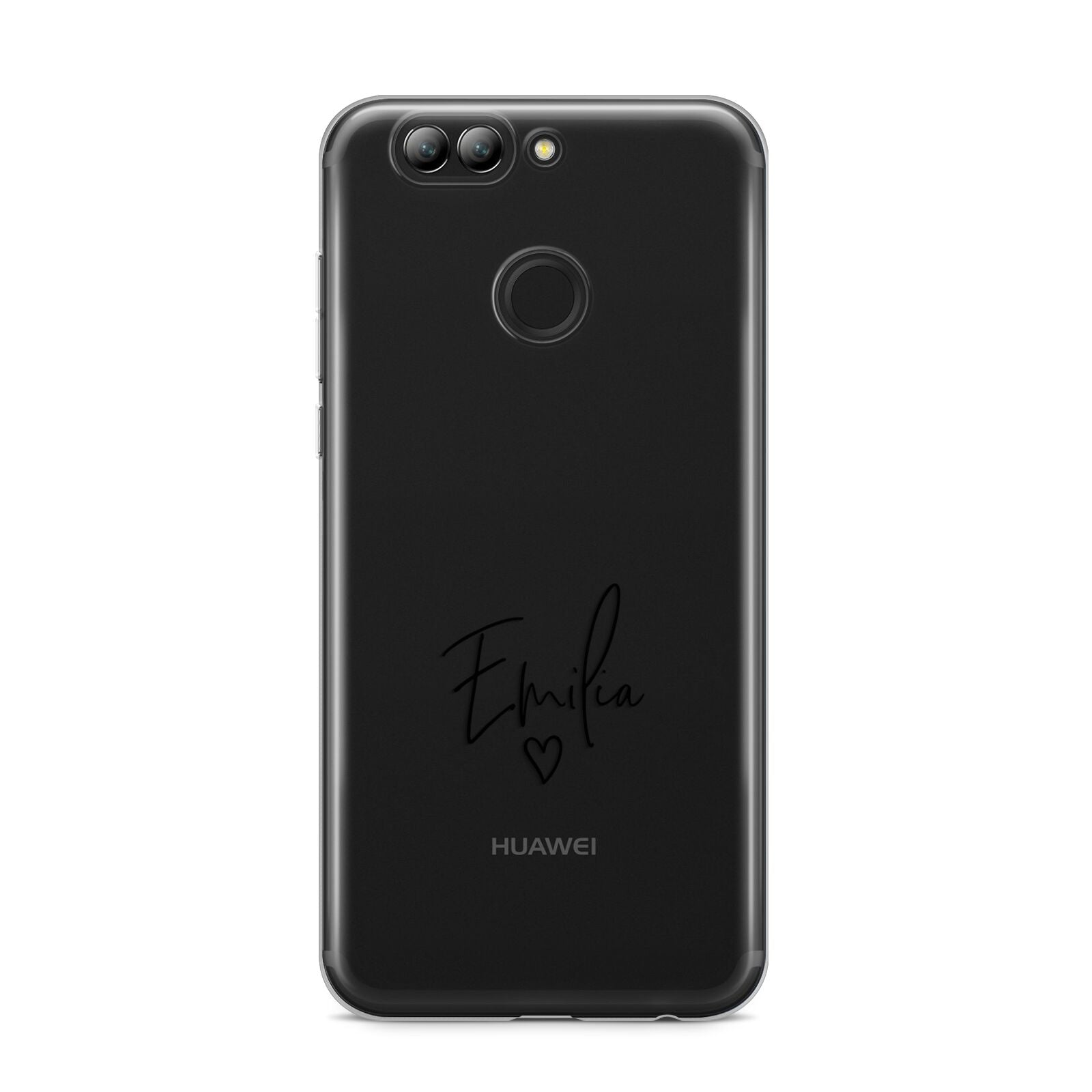 Transparent Black Handwritten Name Huawei Nova 2s Phone Case