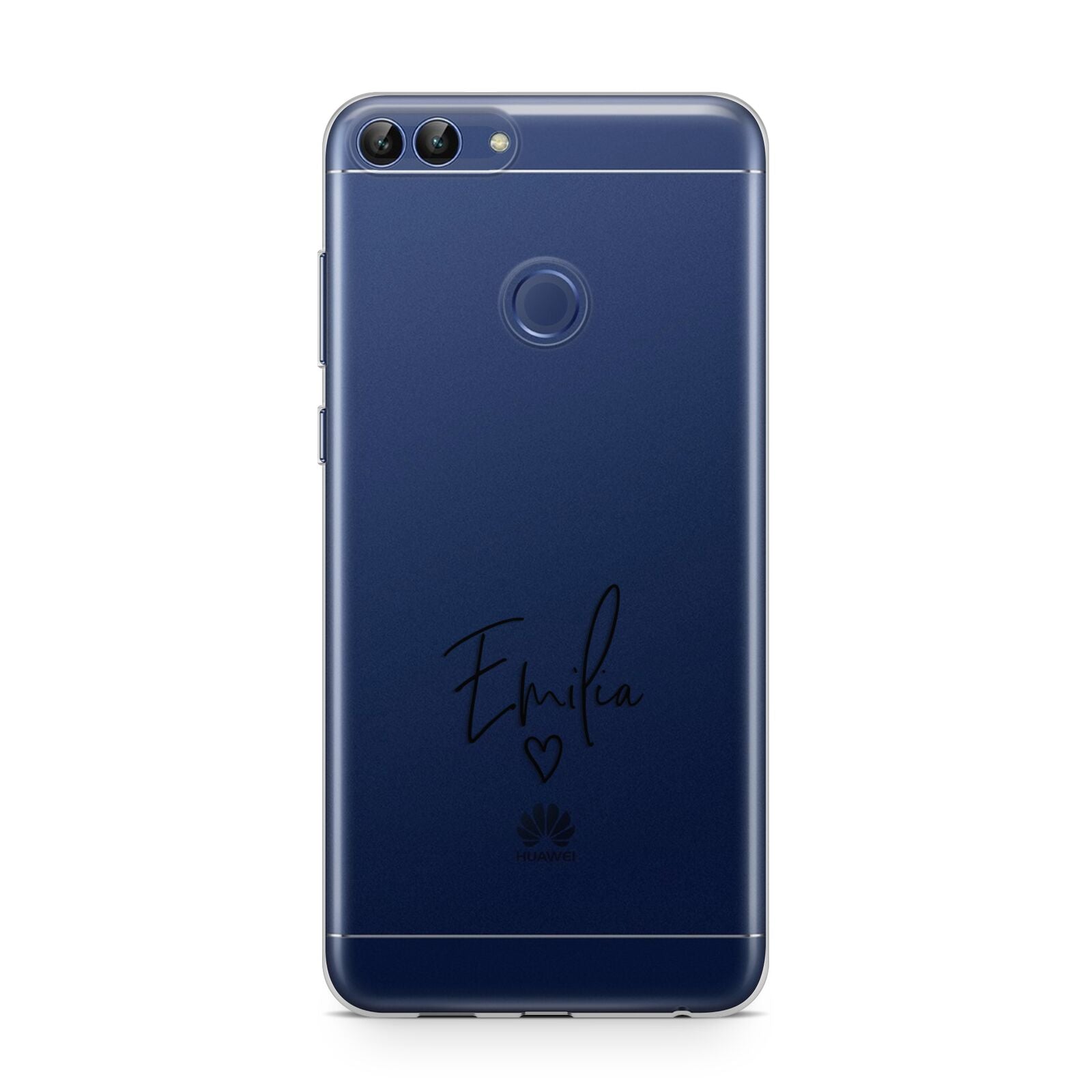 Transparent Black Handwritten Name Huawei P Smart Case