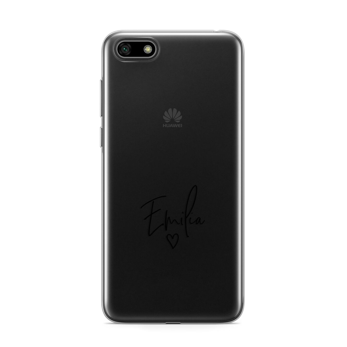 Transparent Black Handwritten Name Huawei Y5 Prime 2018 Phone Case