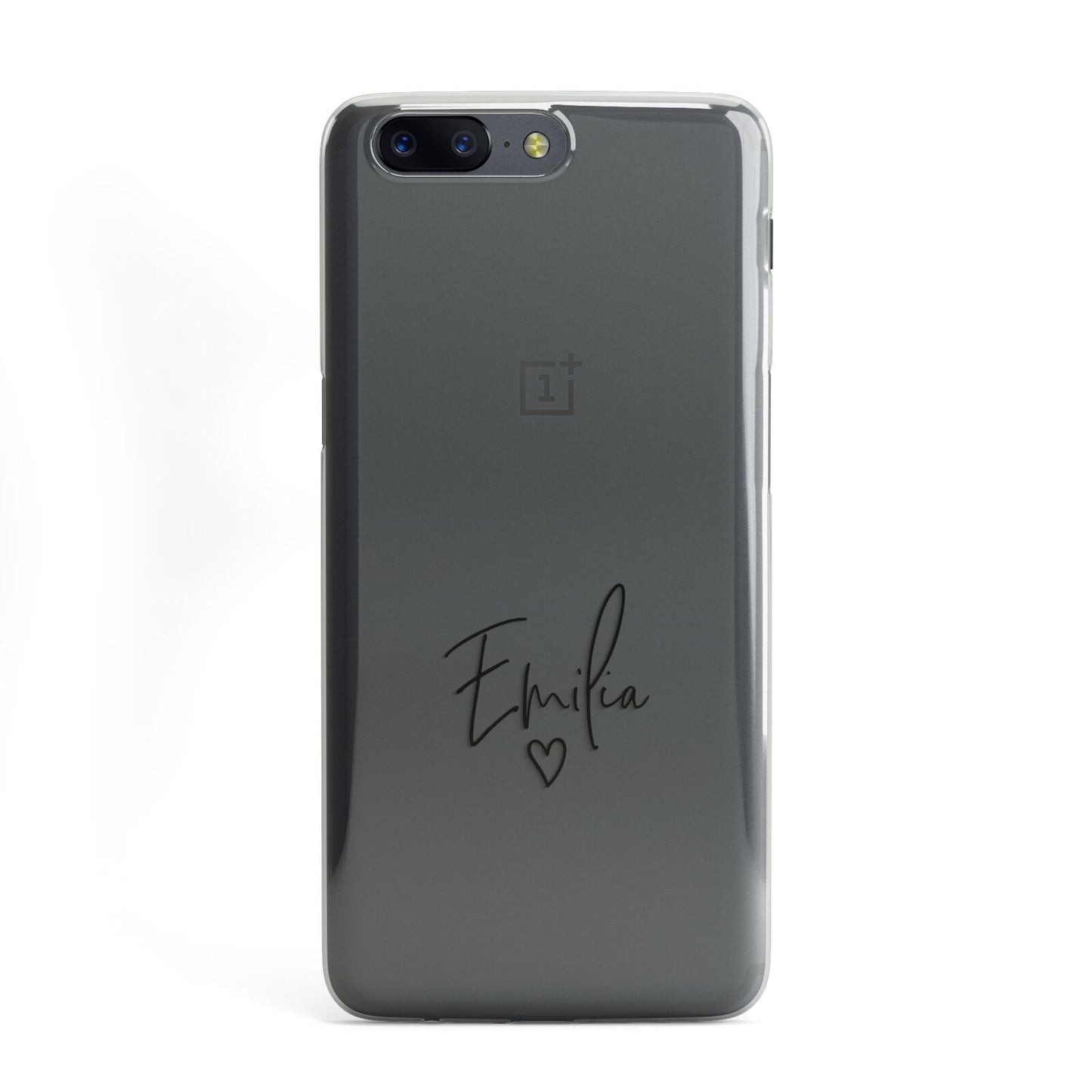 Transparent Black Handwritten Name OnePlus Case