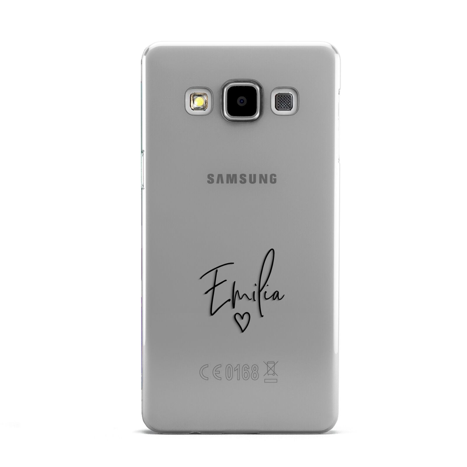 Transparent Black Handwritten Name Samsung Galaxy A5 Case