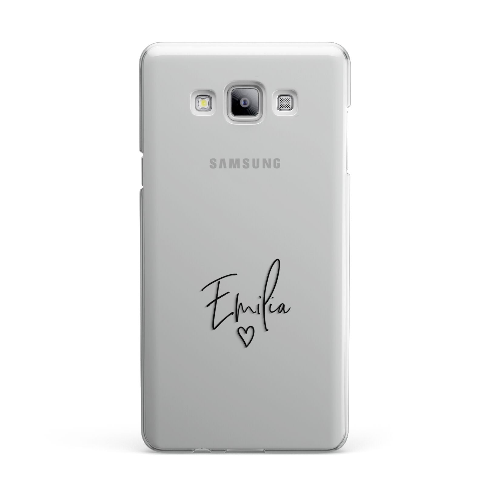 Transparent Black Handwritten Name Samsung Galaxy A7 2015 Case