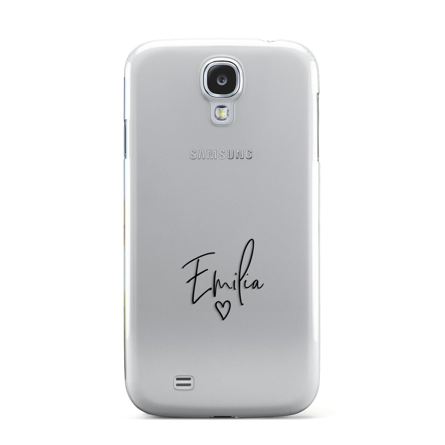 Transparent Black Handwritten Name Samsung Galaxy S4 Case