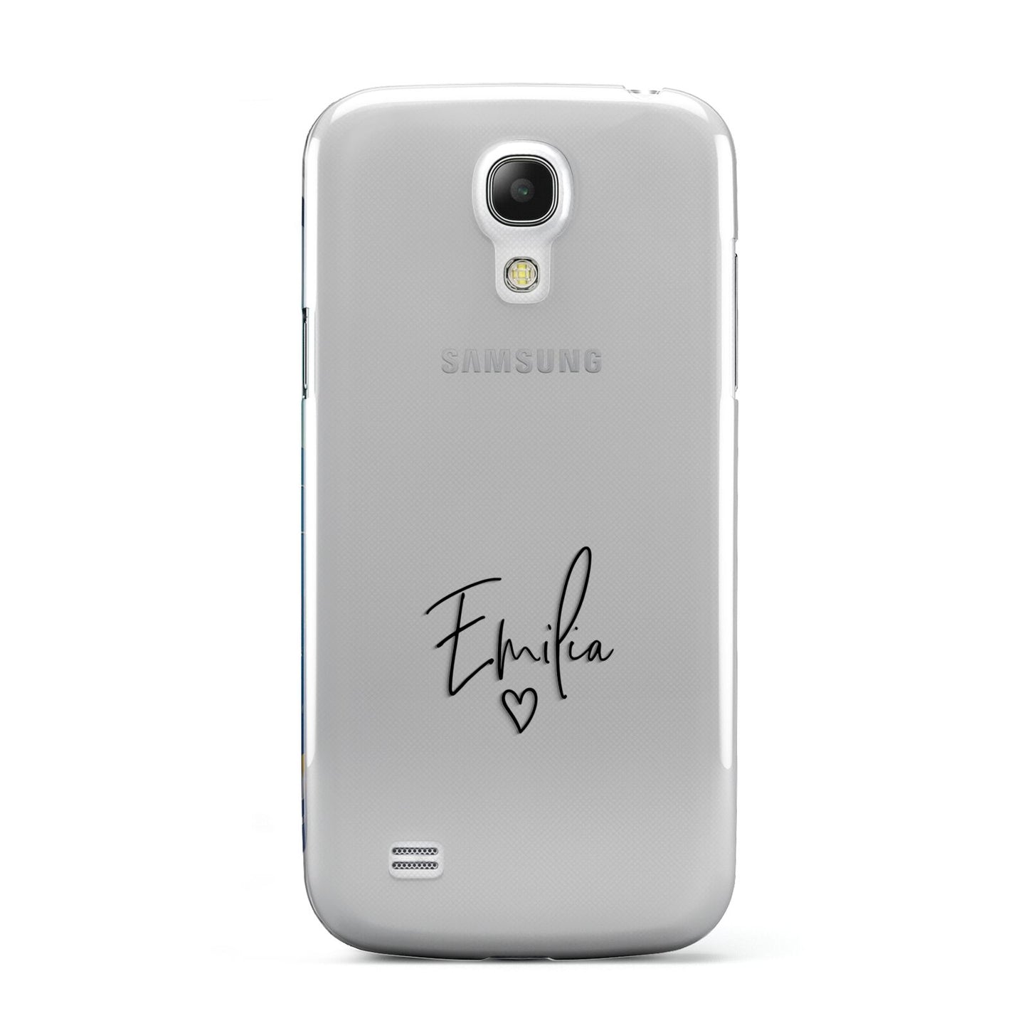 Transparent Black Handwritten Name Samsung Galaxy S4 Mini Case