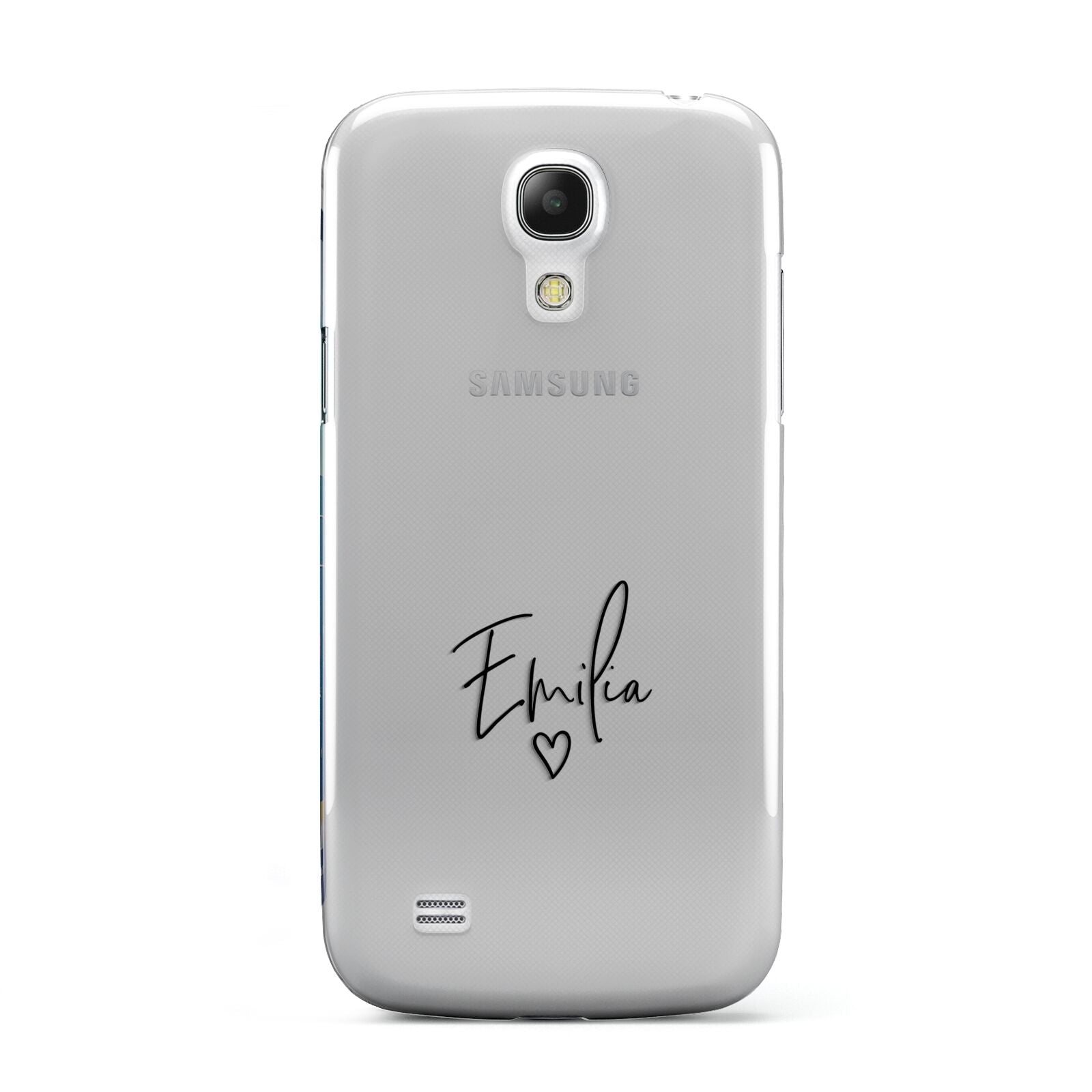 Transparent Black Handwritten Name Samsung Galaxy S4 Mini Case