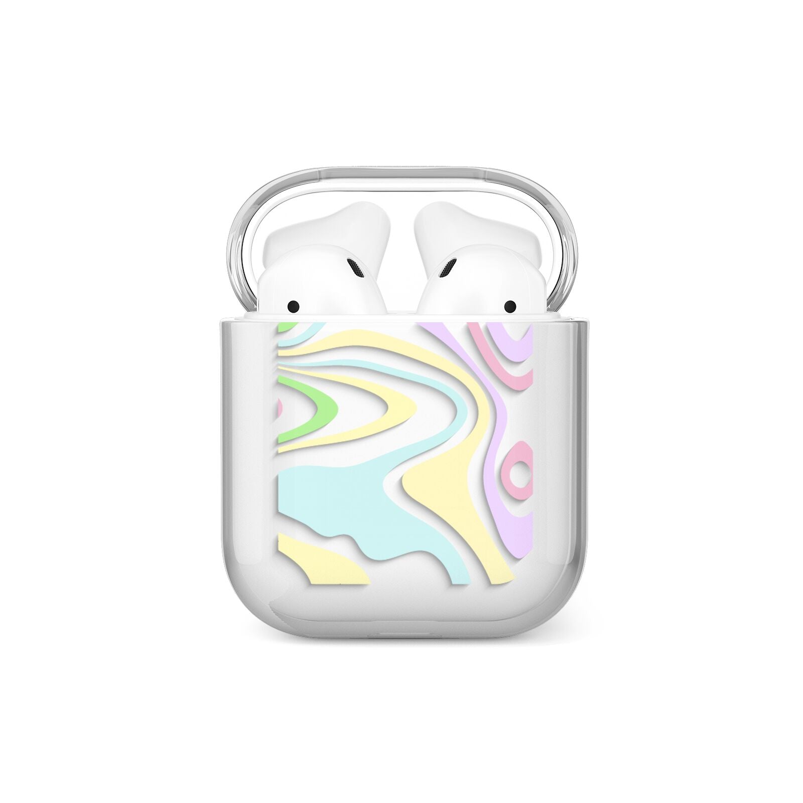 Transparent Swirl AirPods Case