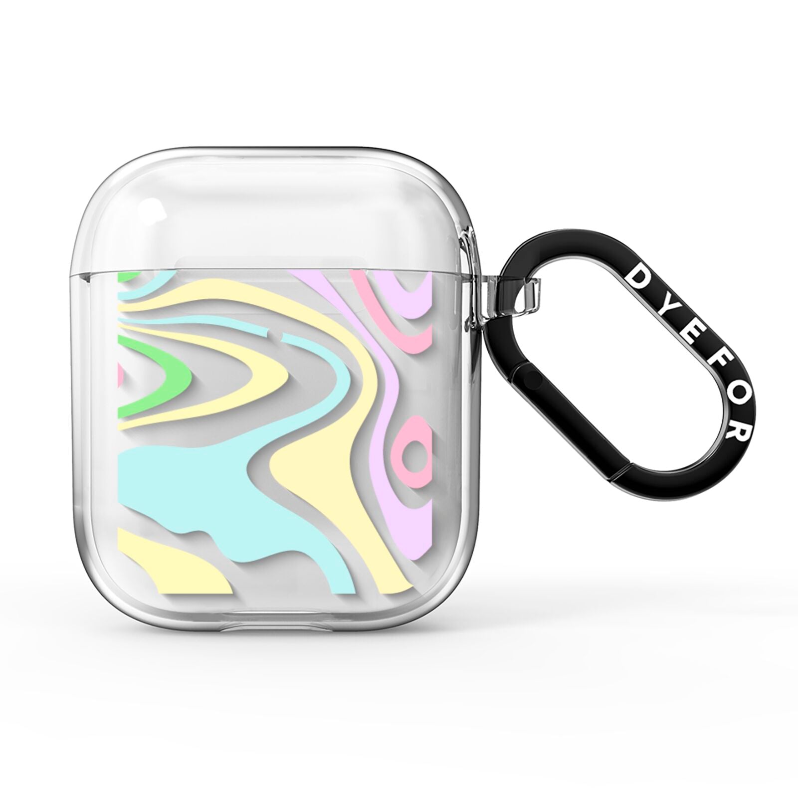 Transparent Swirl AirPods Clear Case