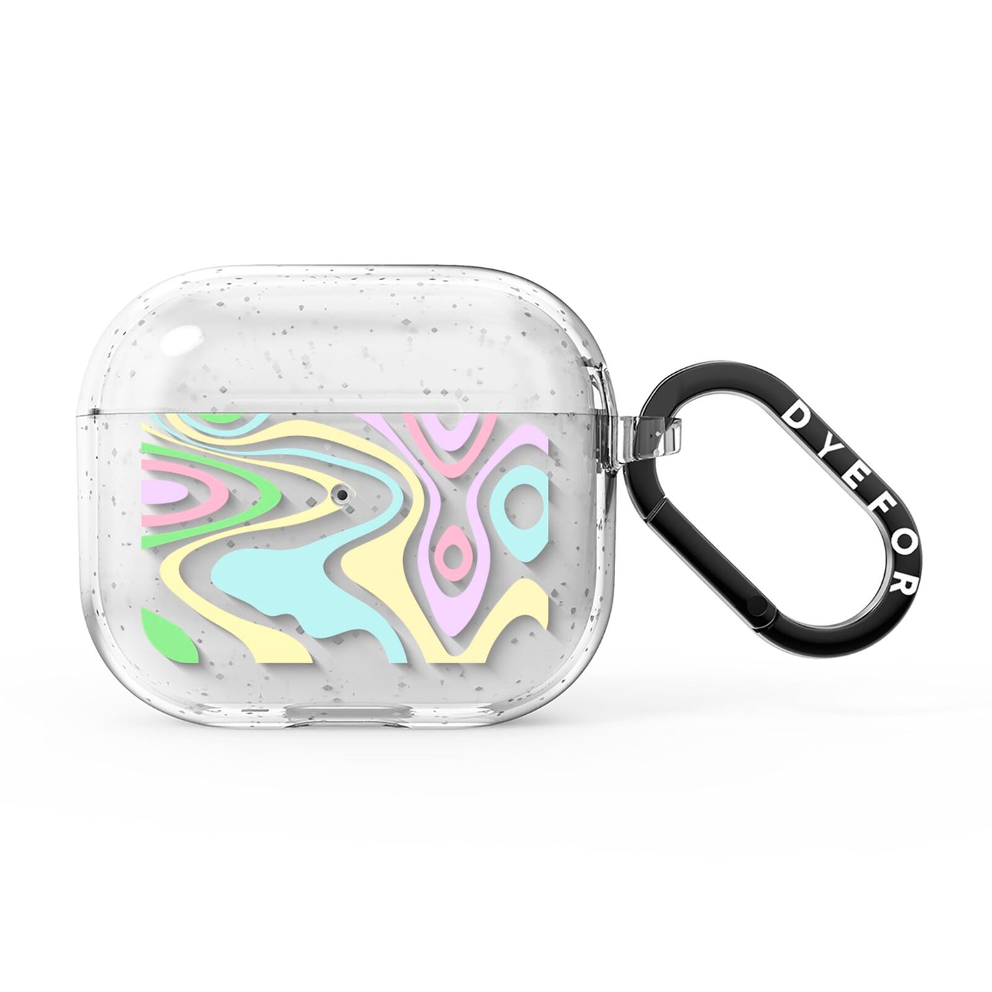 Transparent Swirl AirPods Glitter Case 3rd Gen